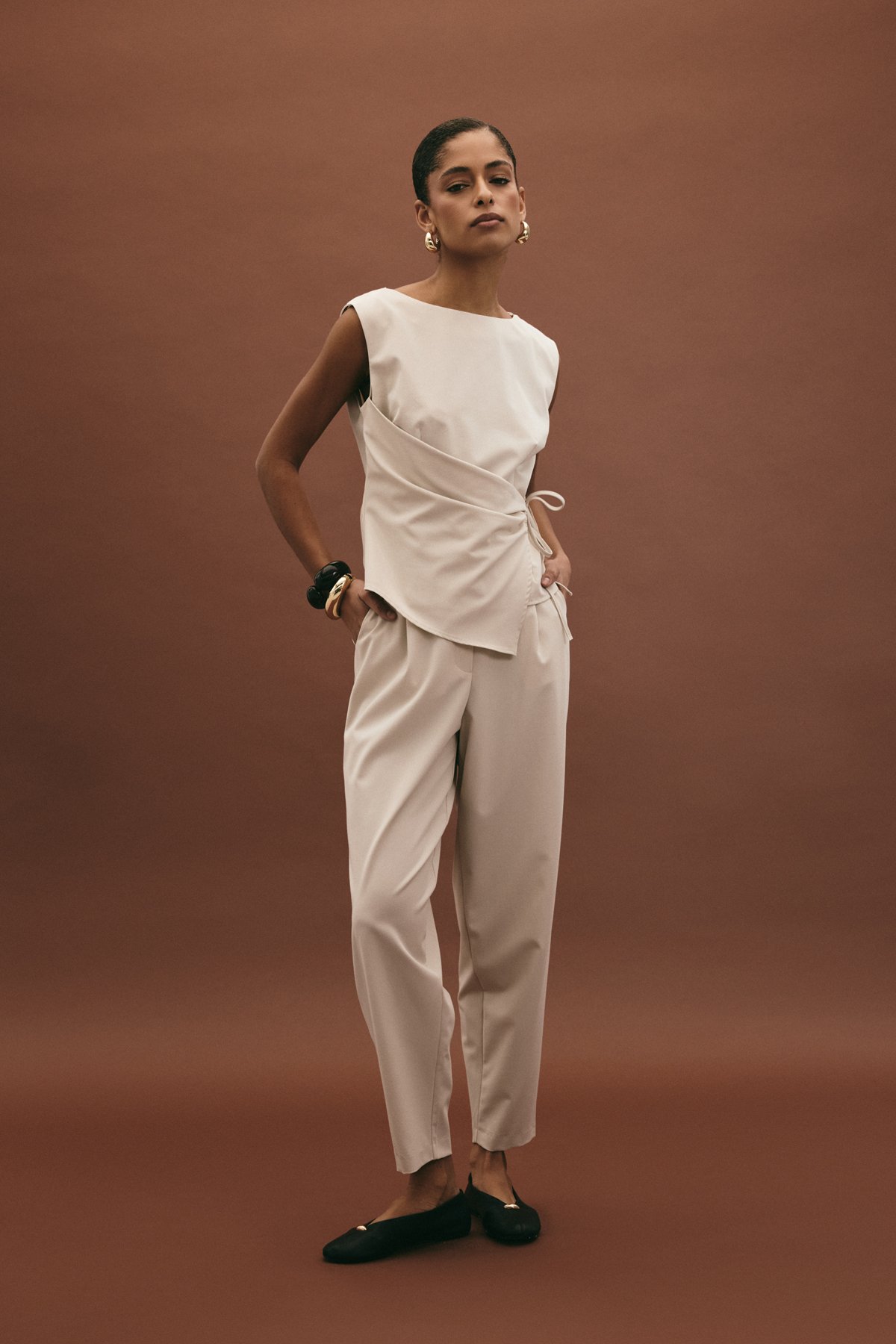 Lena Havuç Pantolon - Taş