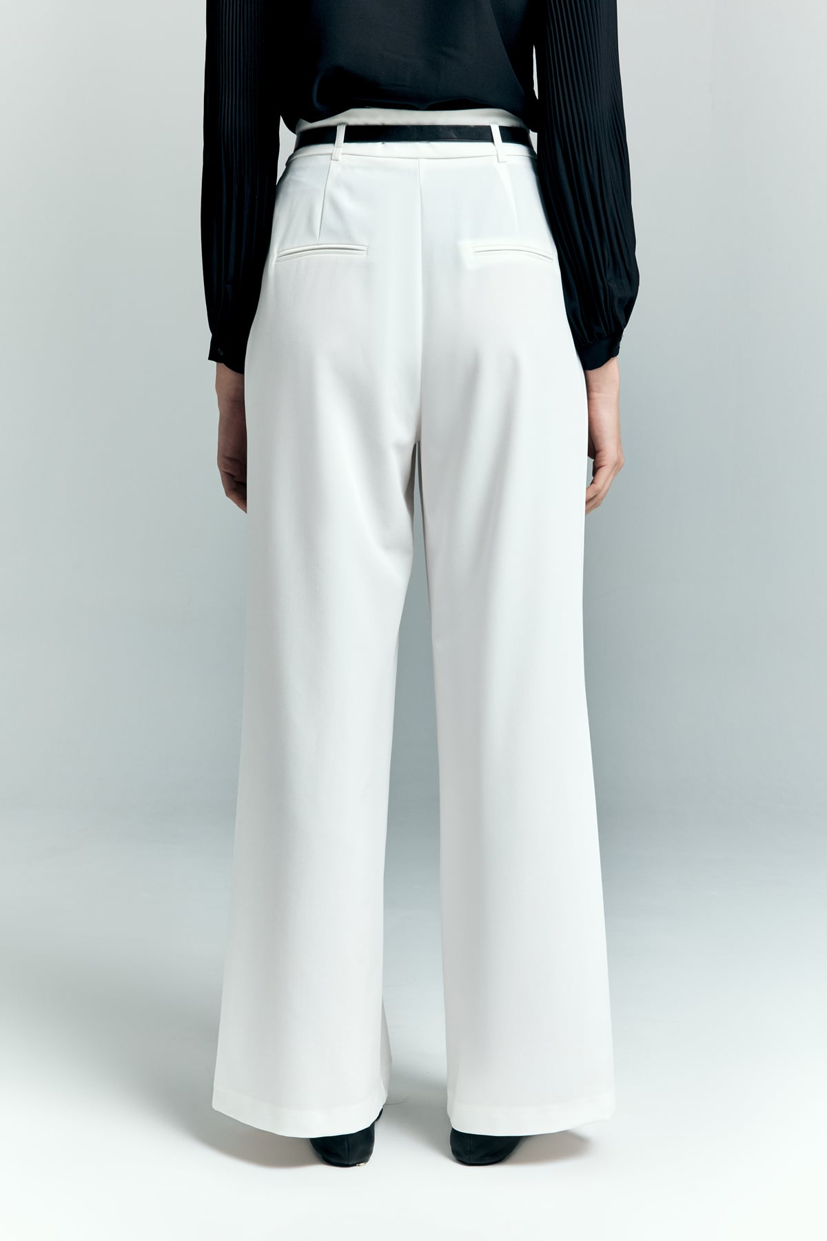 Lena Palazzo Pants - Ecru