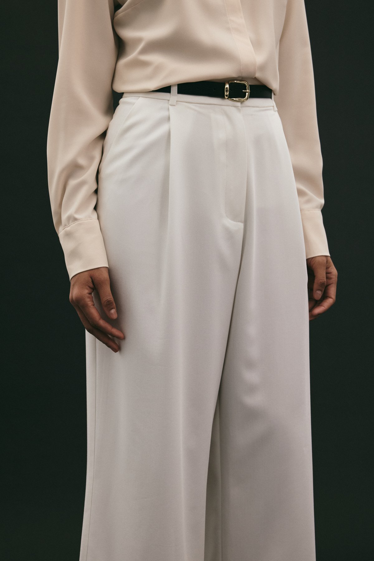 Lena Palazzo Pantolon - Ekru