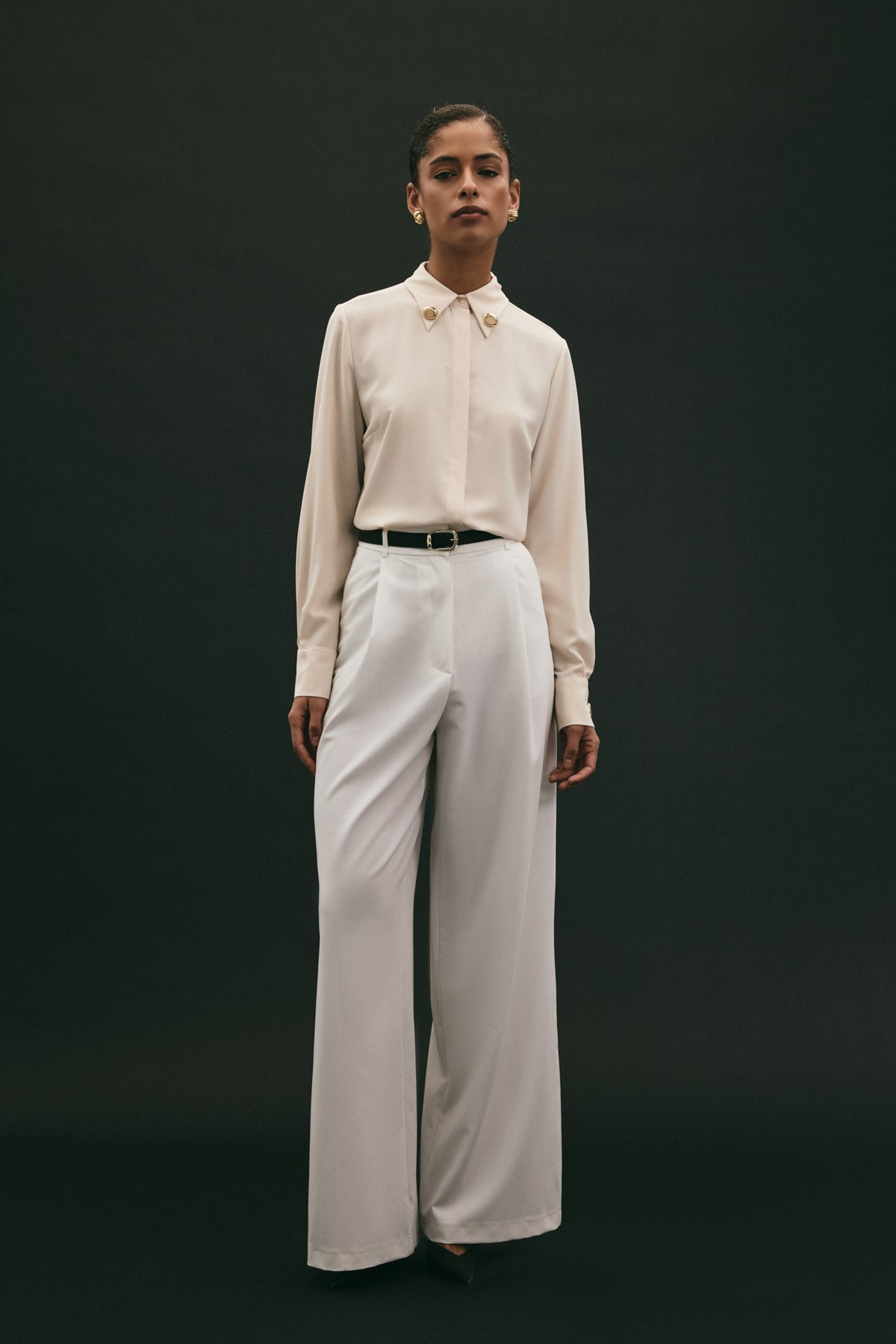 Lena Palazzo Pantolon - Ekru