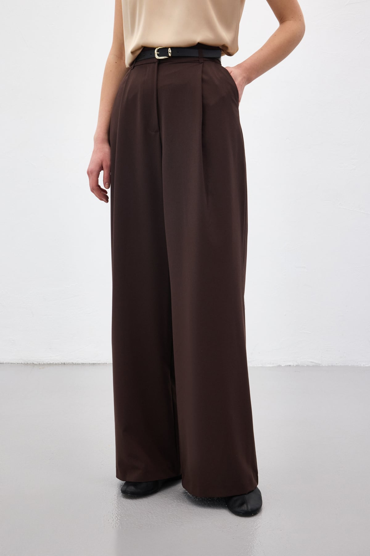 Lena Palazzo Pantolon - Kahve