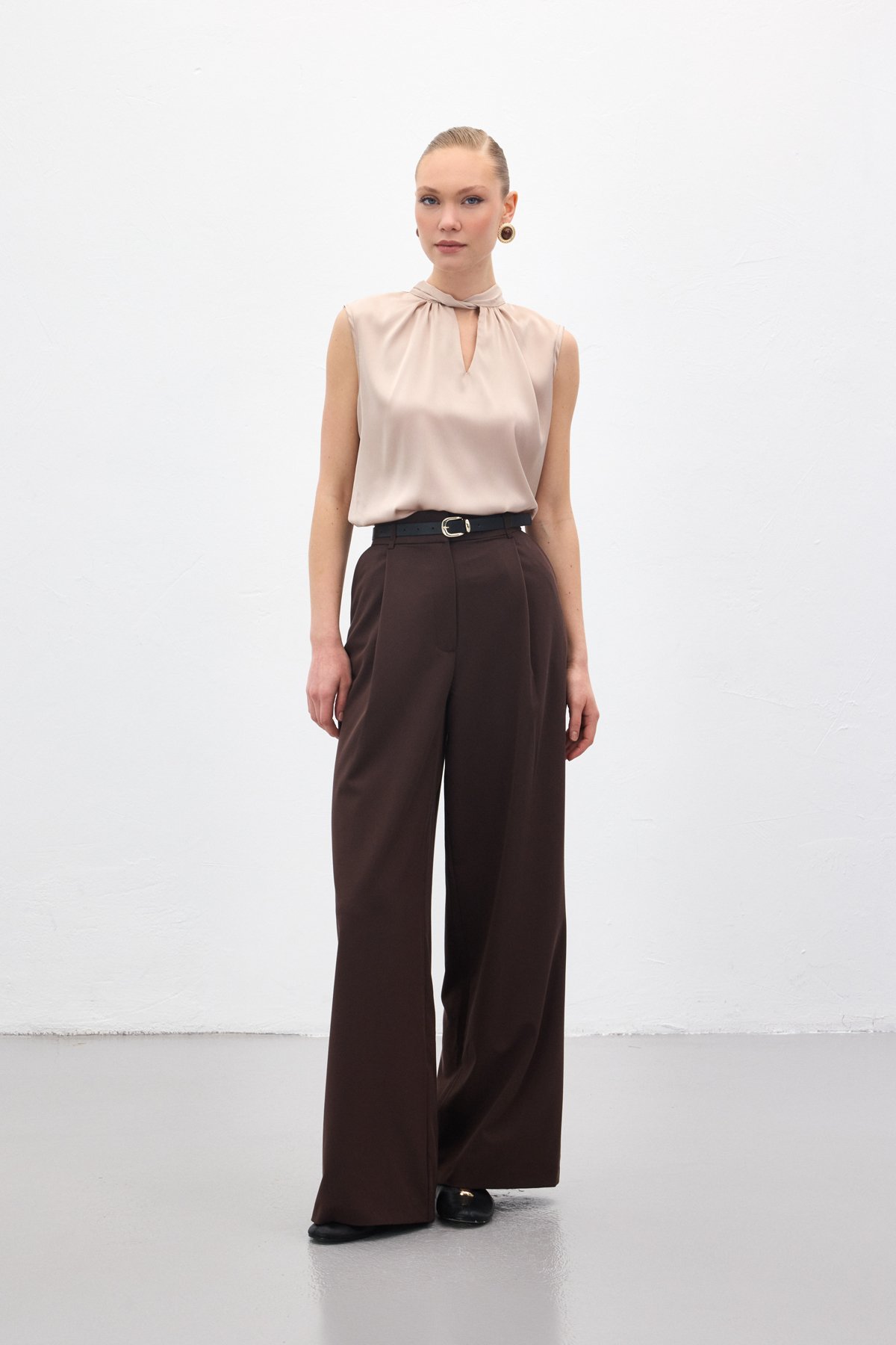 Lena Palazzo Pantolon - Kahve