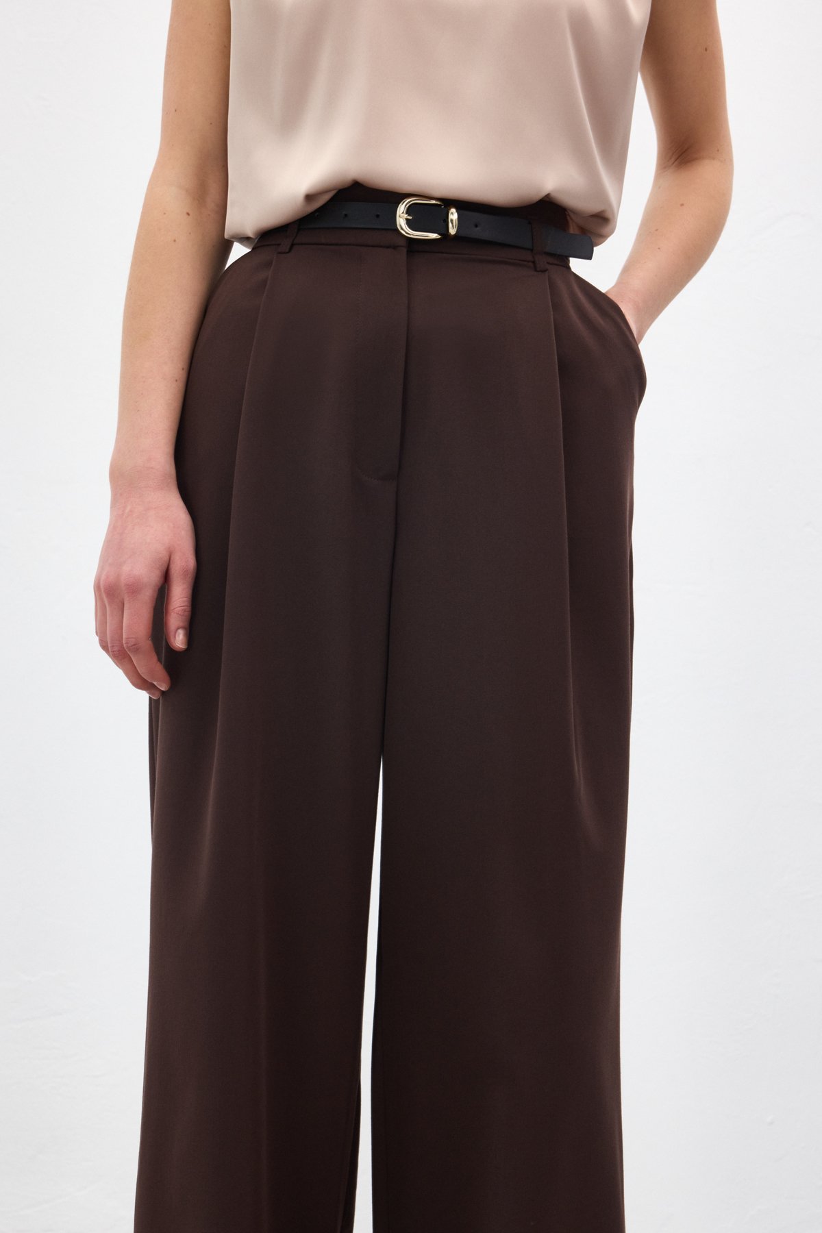 Lena Palazzo Pantolon - Kahve