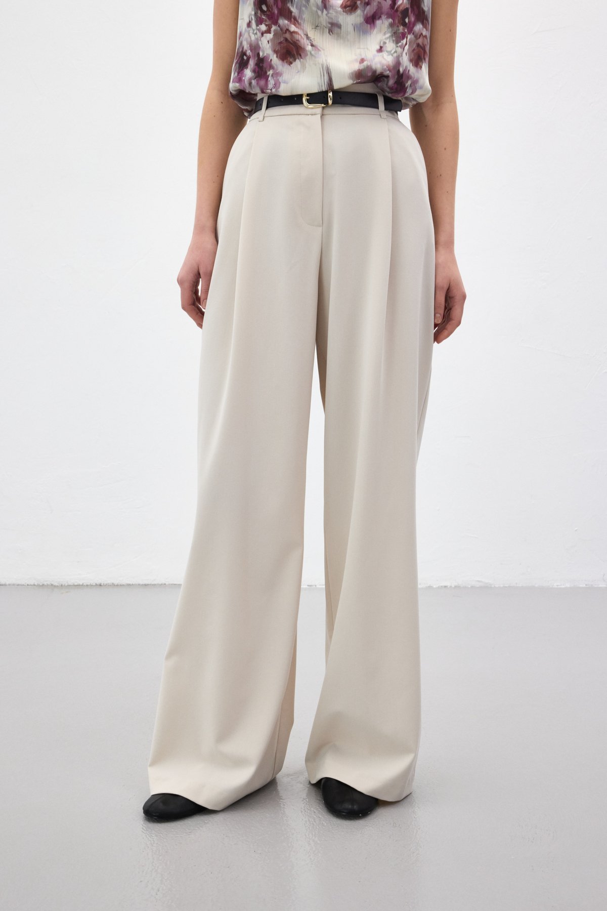 Lena Palazzo Pantolon - Taş