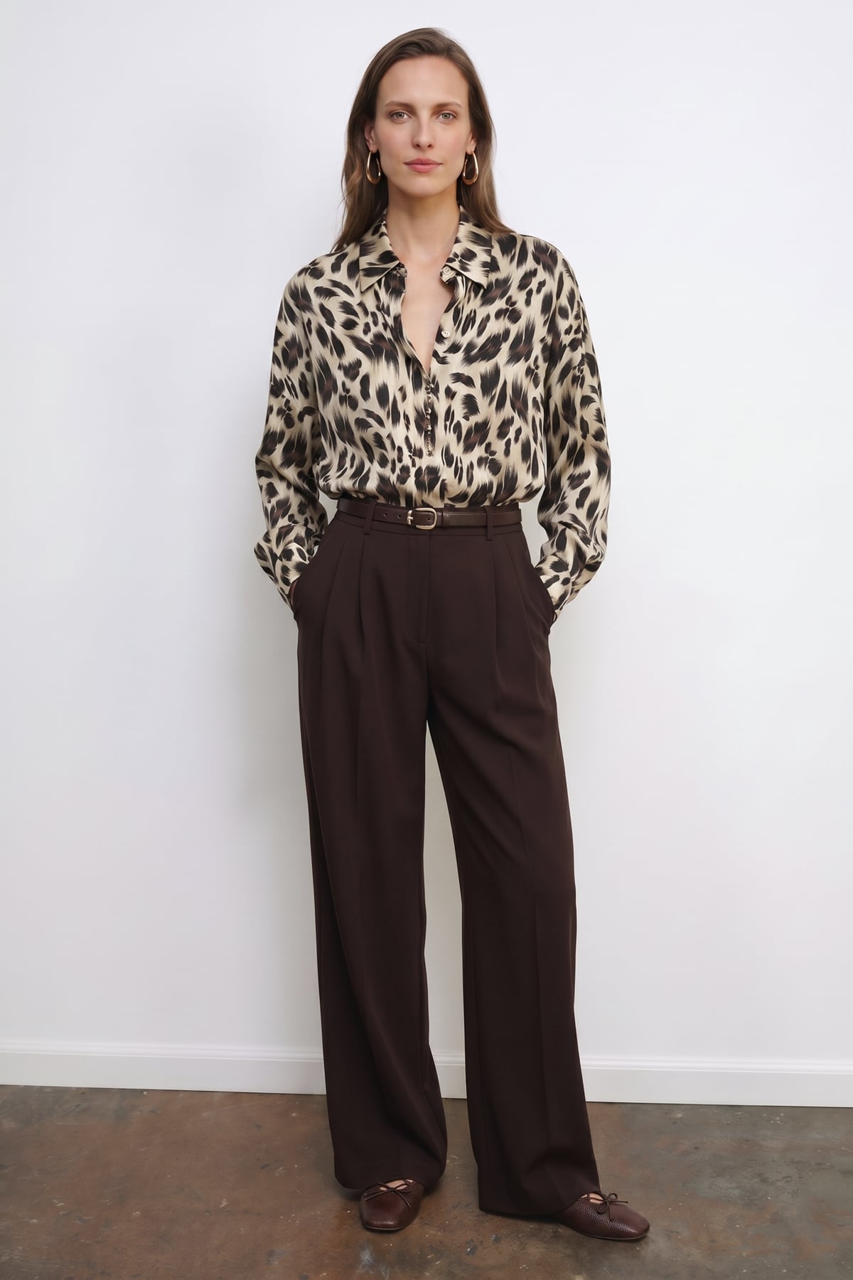 Leopar Desen Salaş Gömlek - Leopar