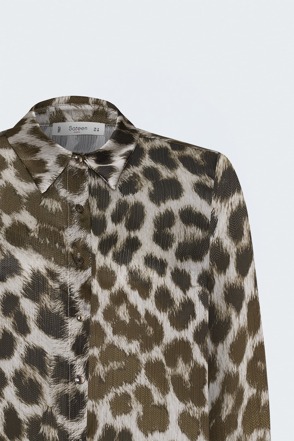 Classic Leopard Print Shirt - Brown
