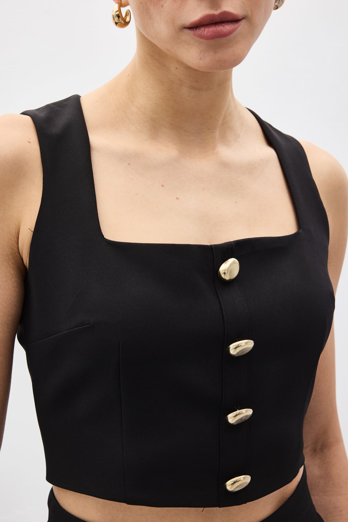 Lucy Crop - Siyah
