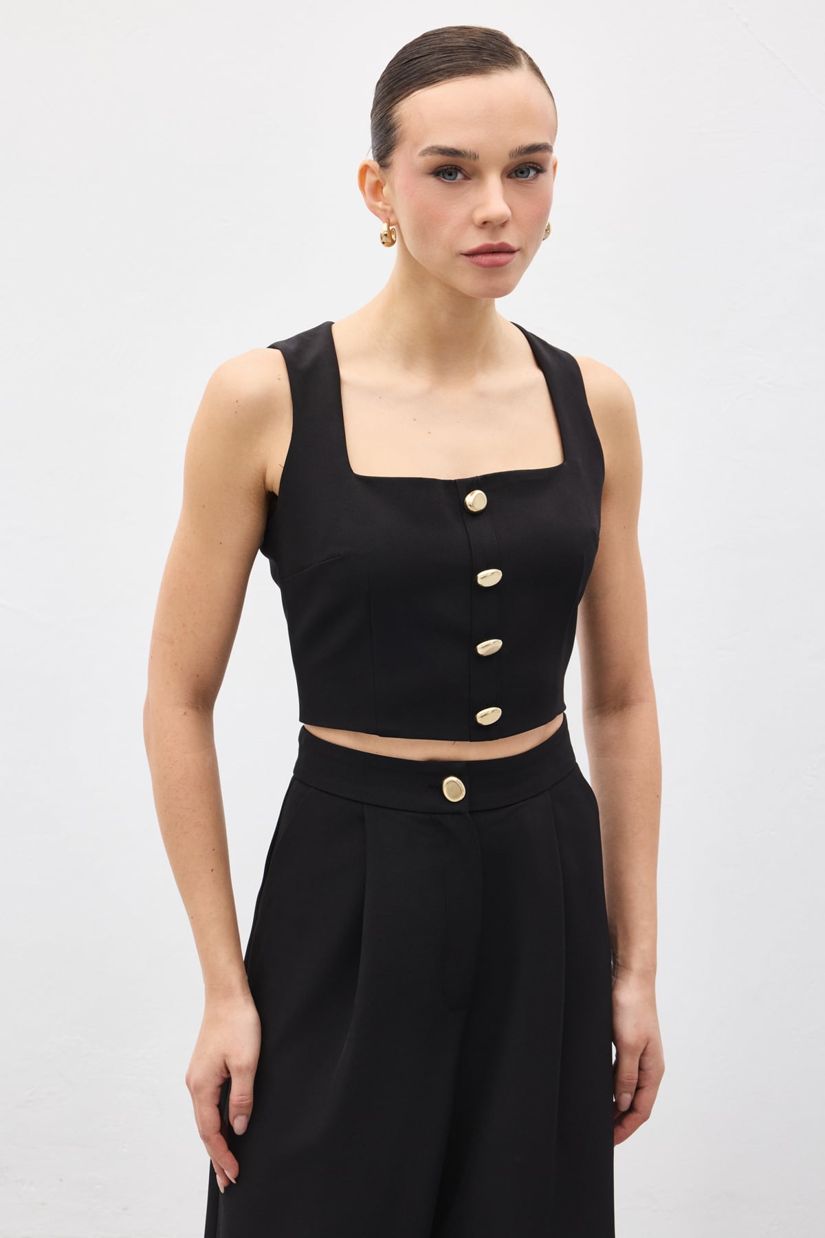 Lucy Crop - Siyah