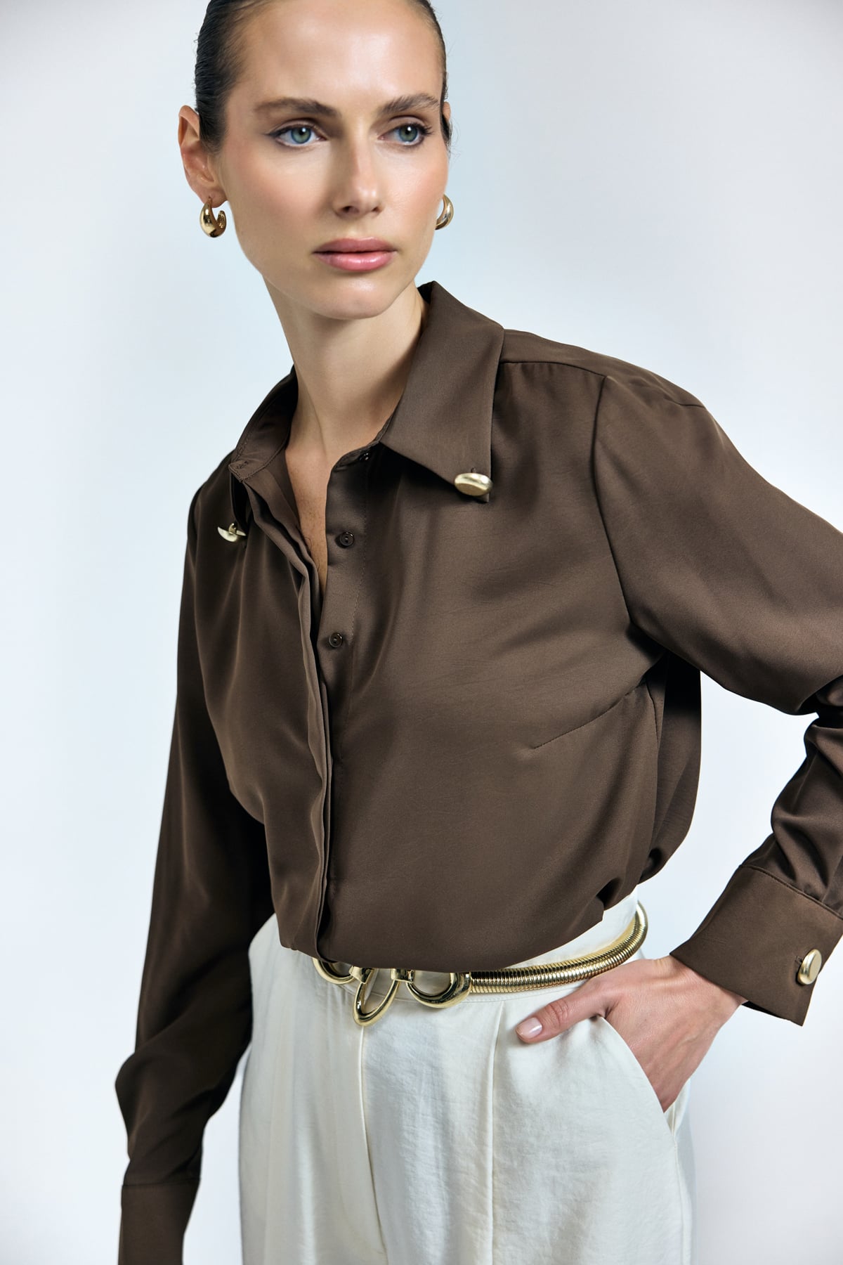 Lucy Shirt - Brown