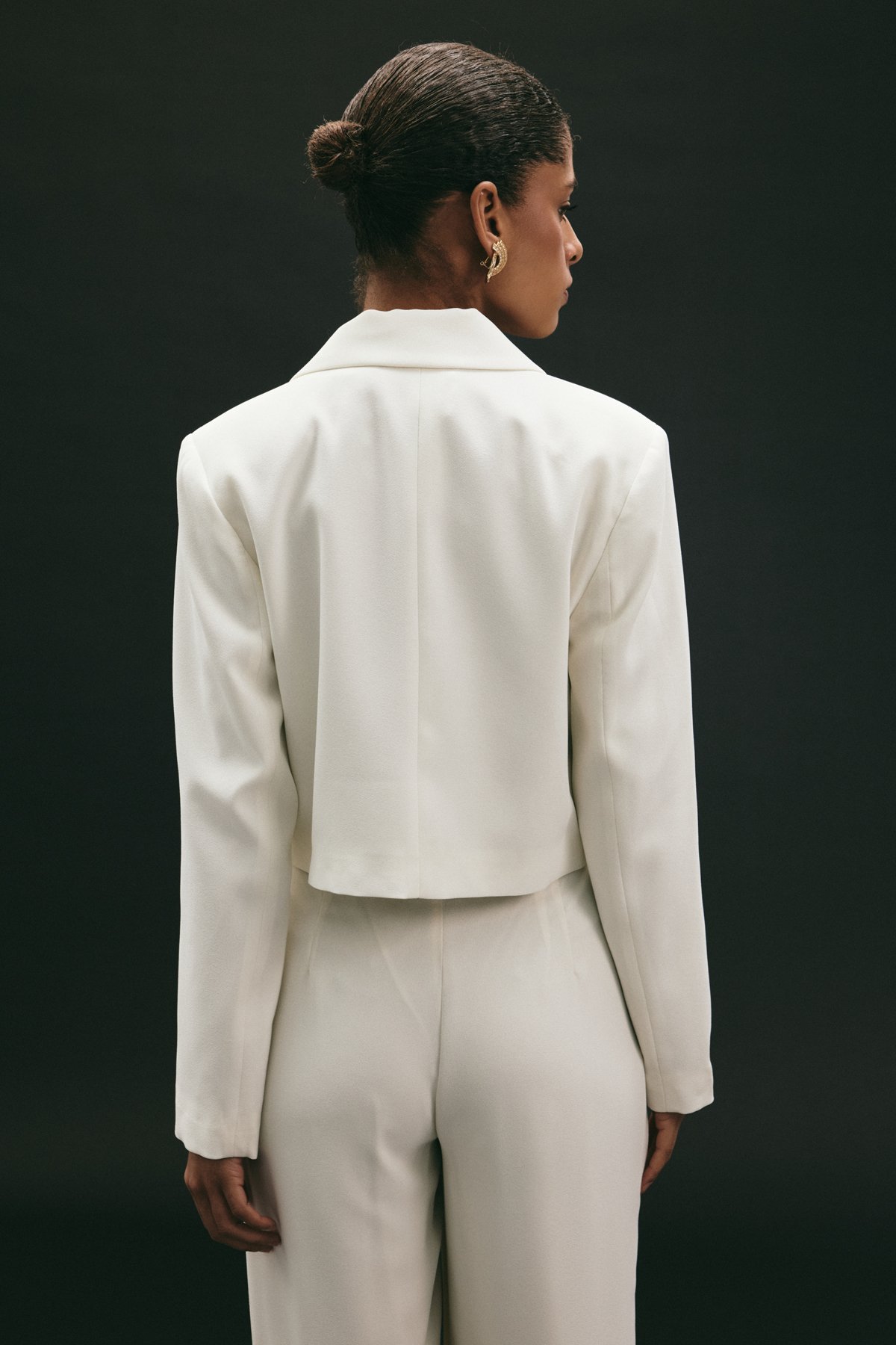 Luna Kısa Ceket - Ekru