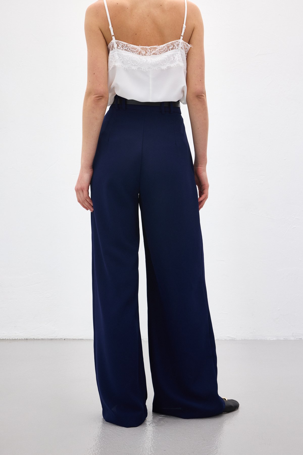 Luna Krep Pantolon - Lacivert