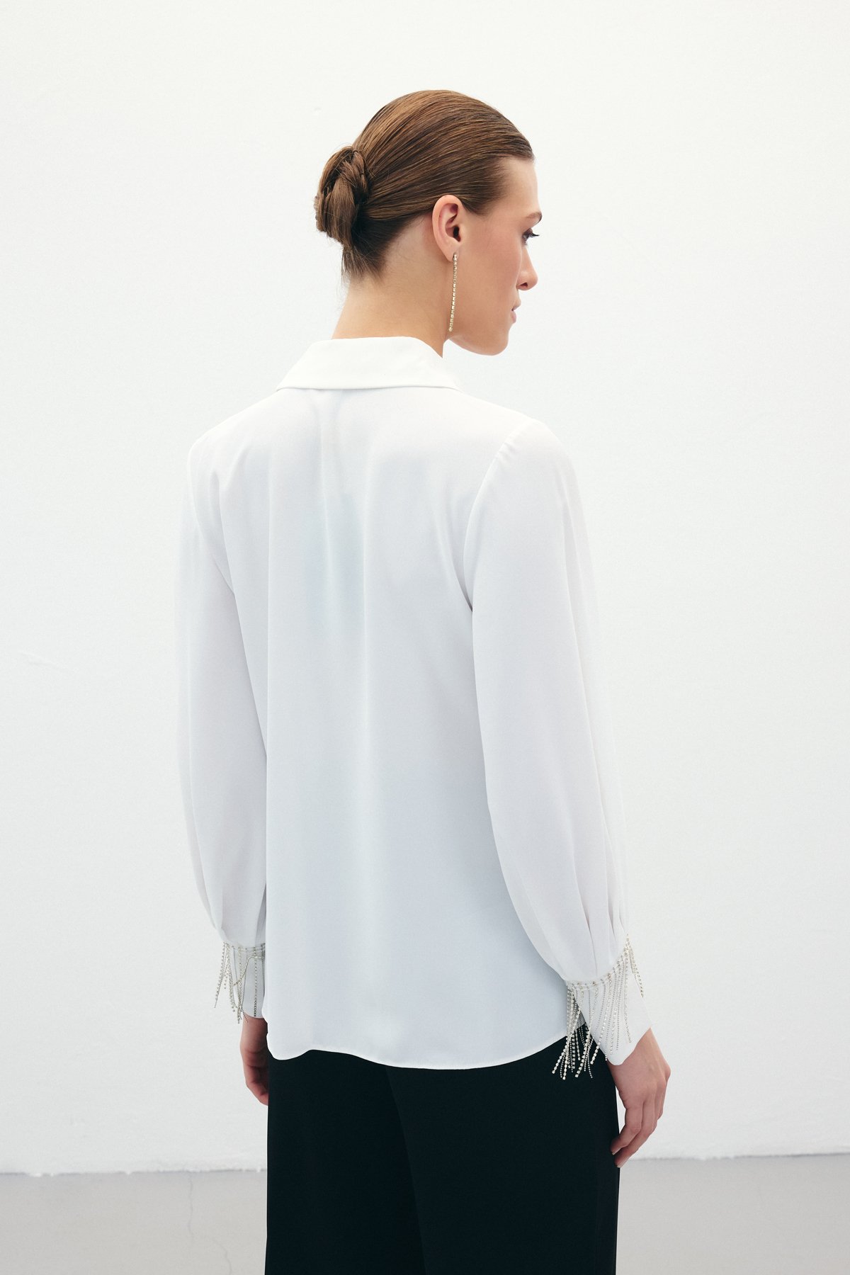 Shirt with Cuffs Accessory - Ecru