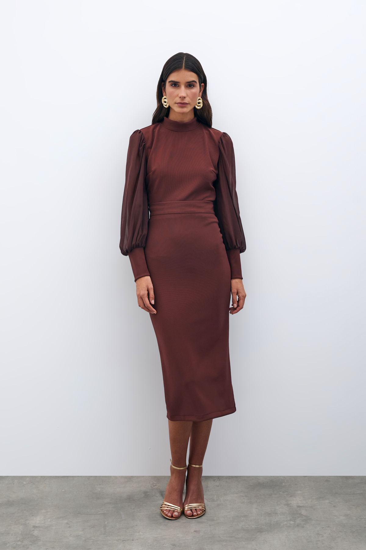 Midi Boy Kalem Etek - KAHVE