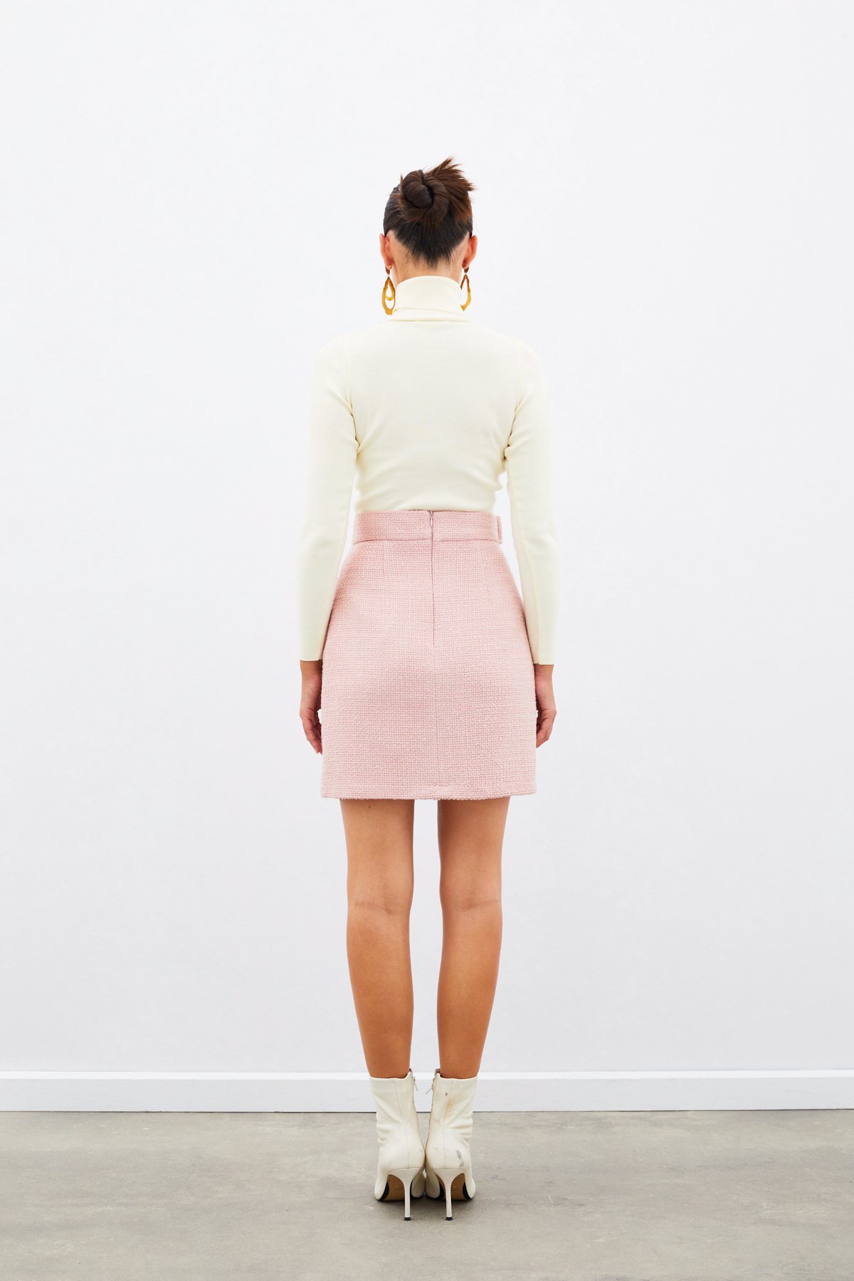 Mini Boy Tüvit Etek - PEMBE