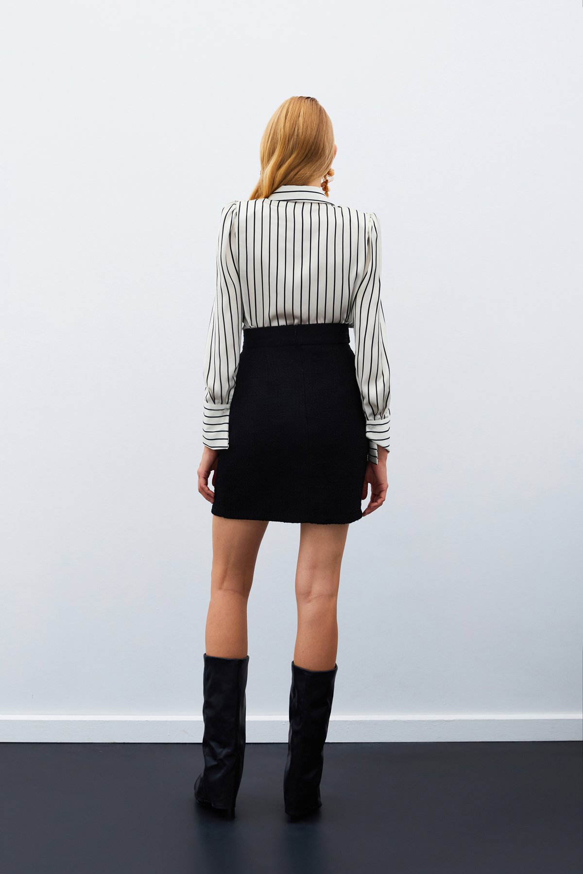 Mini Boy Tüvit Etek - SİYAH