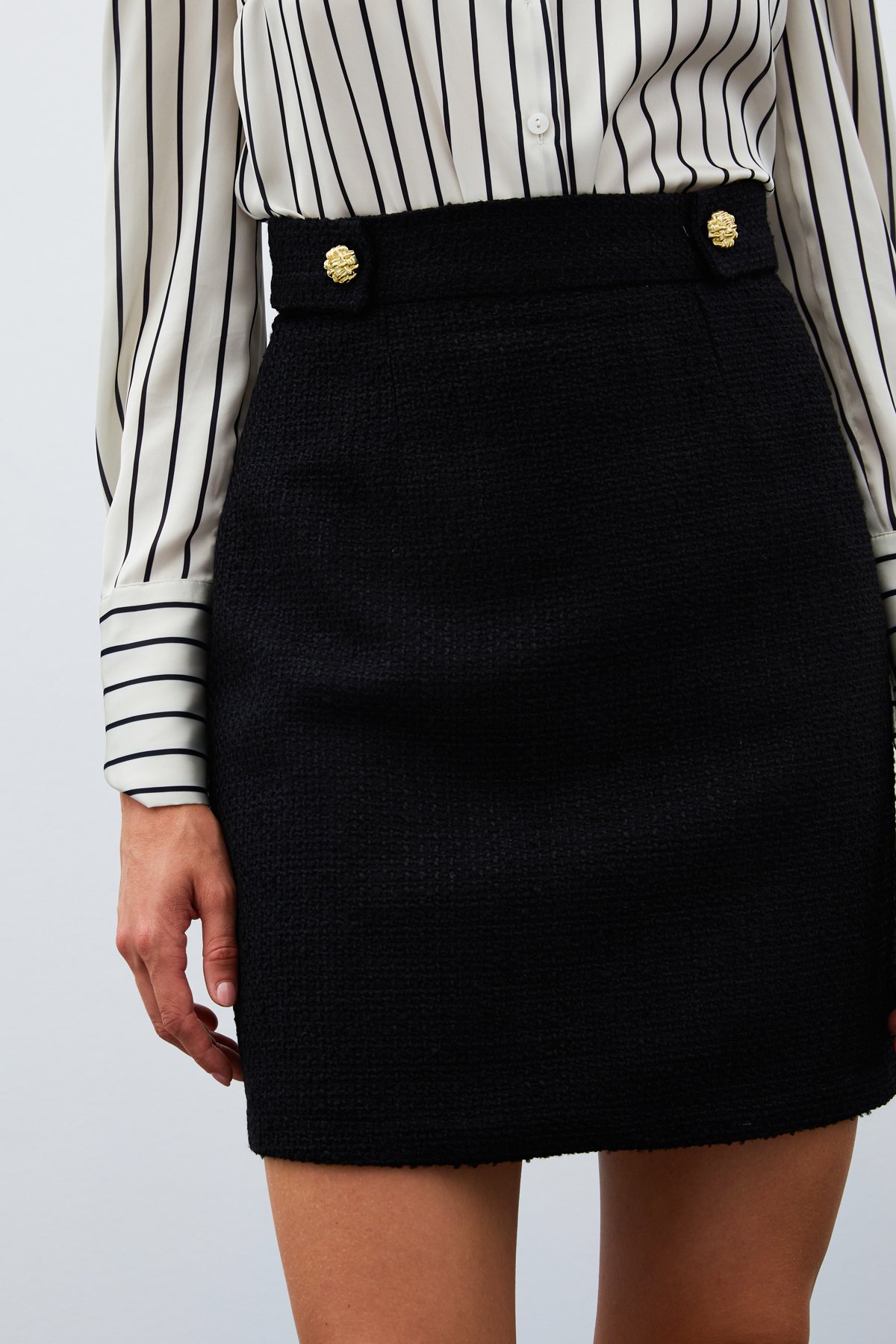 Mini Boy Tüvit Etek - SİYAH