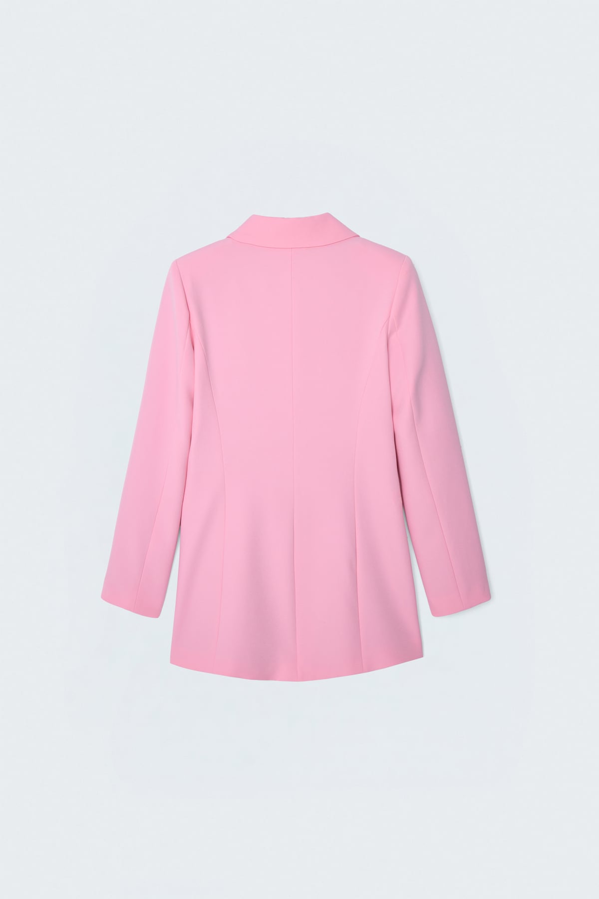 Mono Yaka Klasik Ceket - Pembe