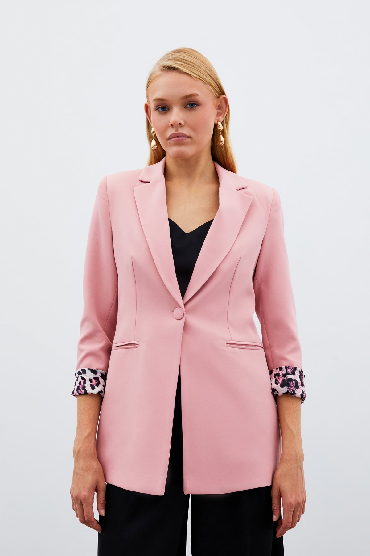Mono Yaka Klasik Ceket - PUDRA