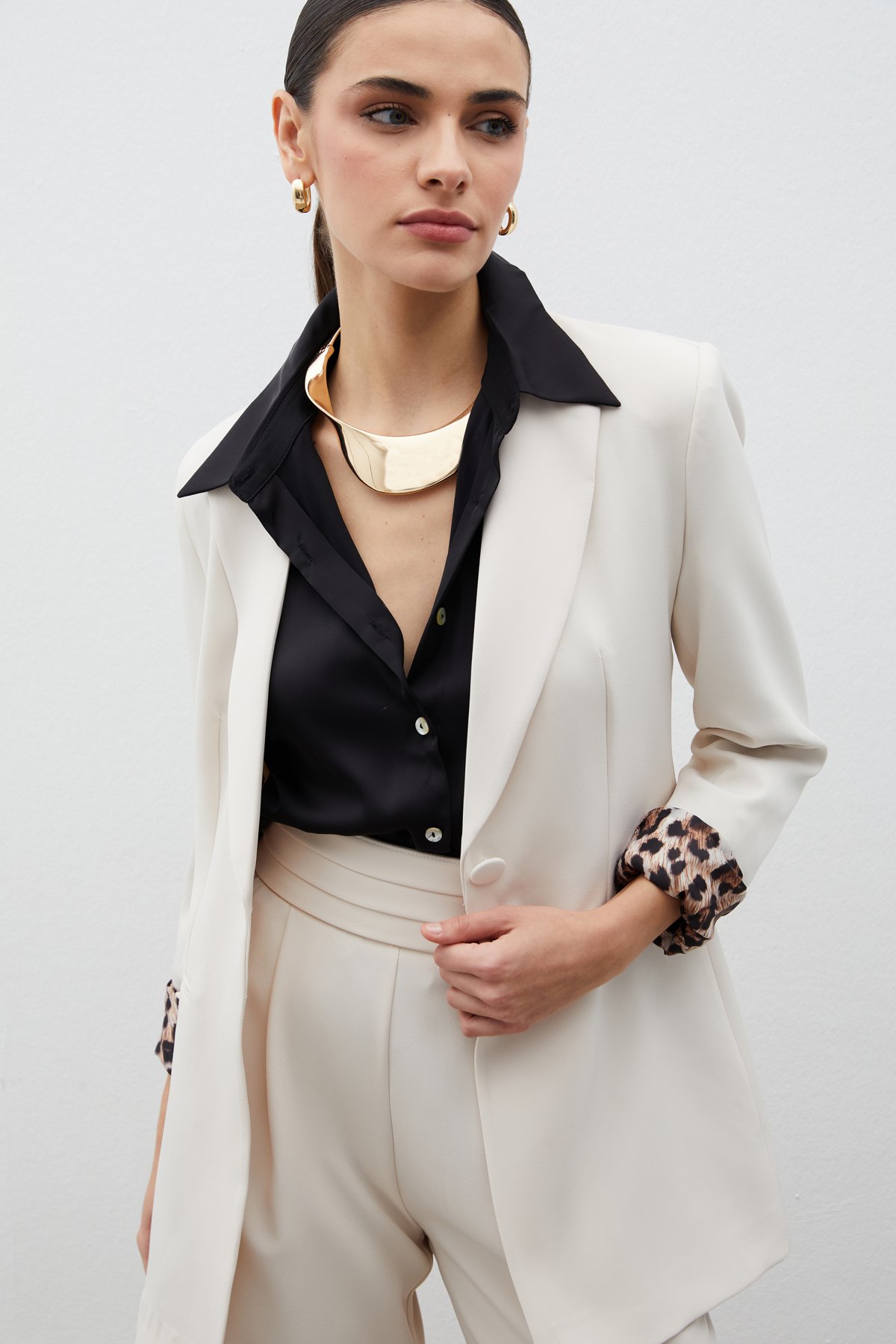 Mono Yaka Klasik Ceket - TAŞ