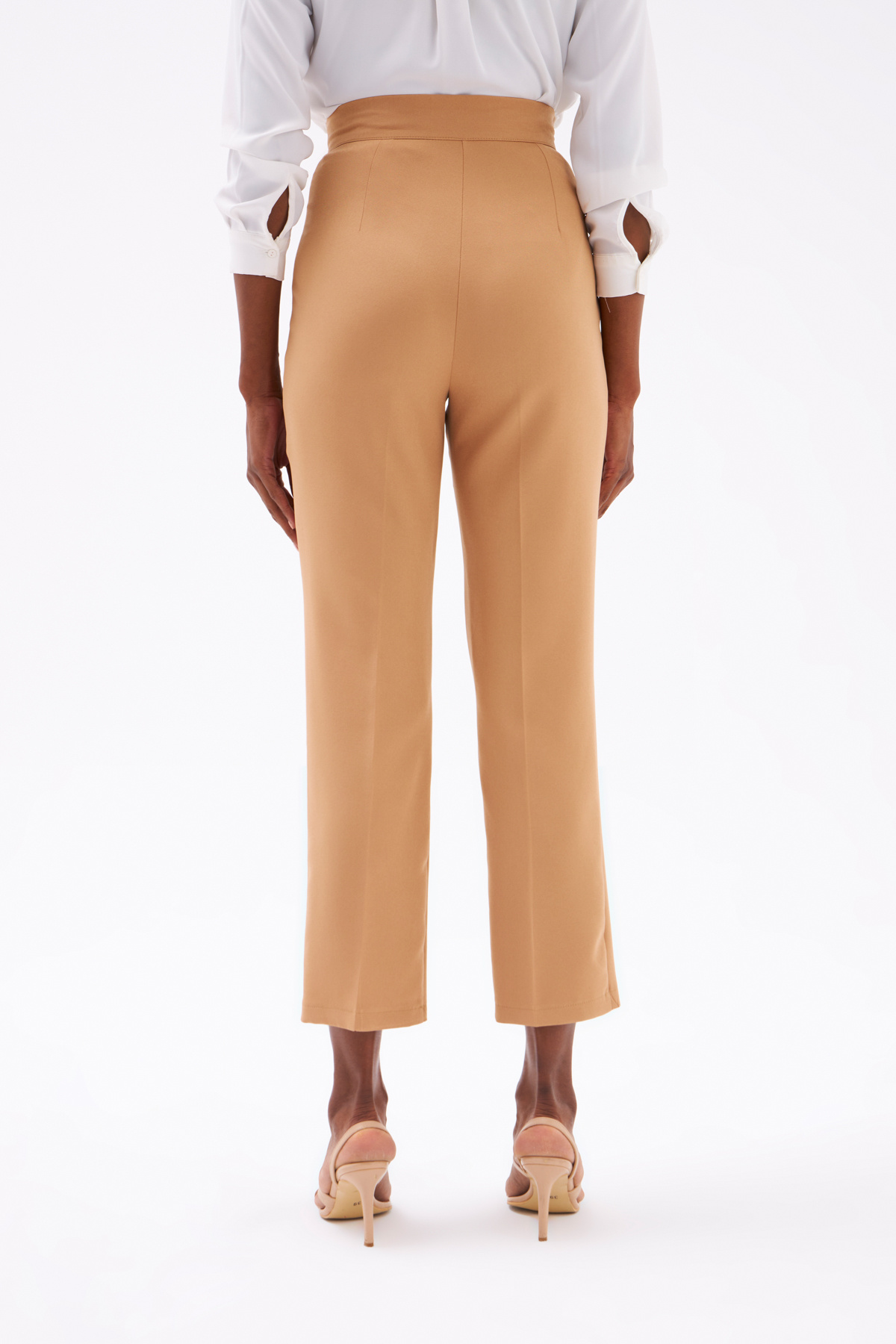 Rib Detailed Classic Trousers - CAMEL