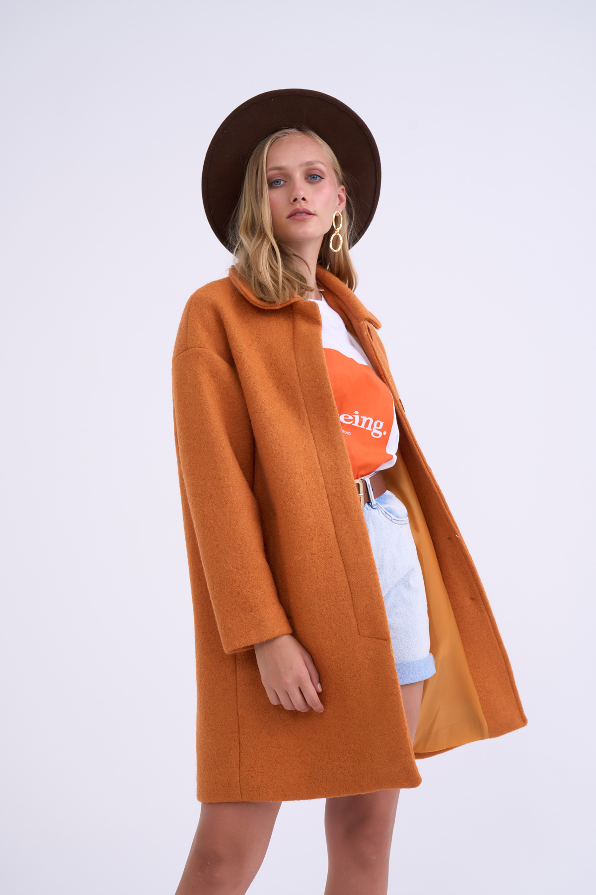 Oversize cepli kaban - ORANJ