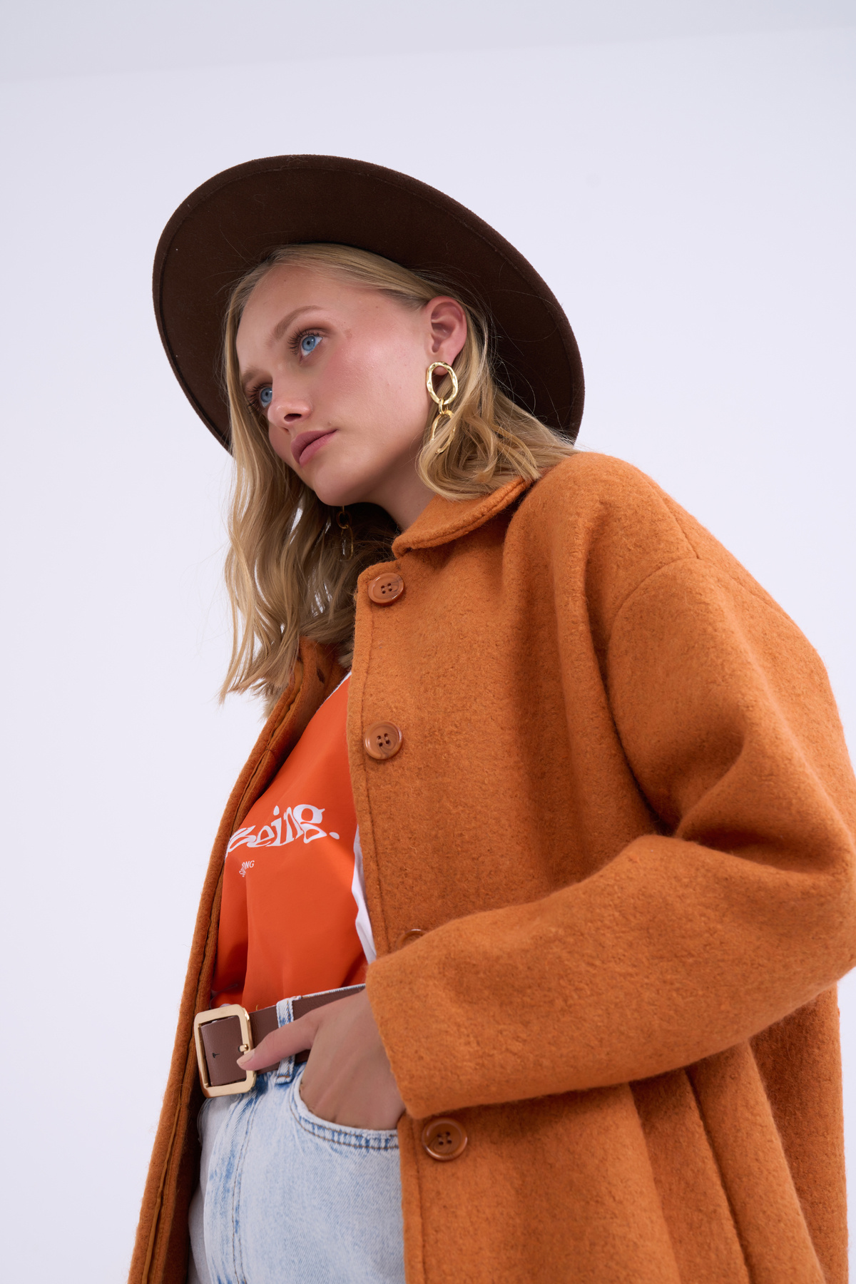 Oversize cepli kaban - ORANJ