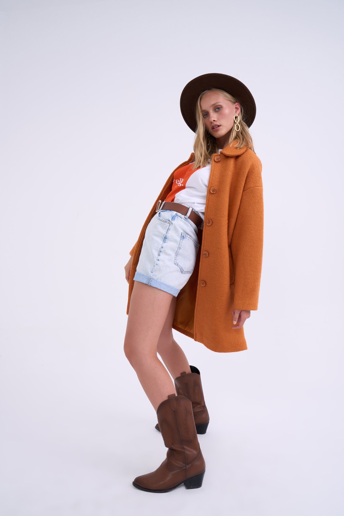 Oversize cepli kaban - ORANJ