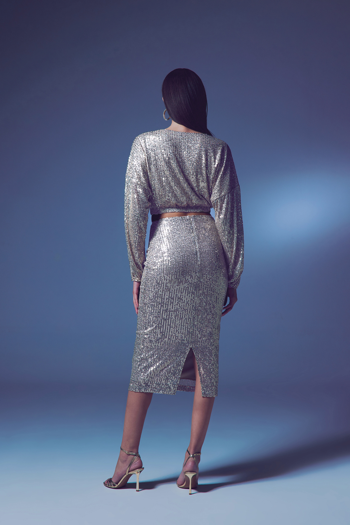 Payet Detaylı Kalem Etek - Bej