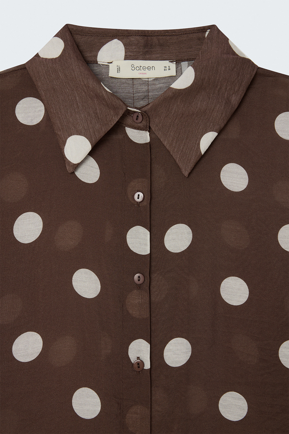 Polka-Dot Shirt - Brown