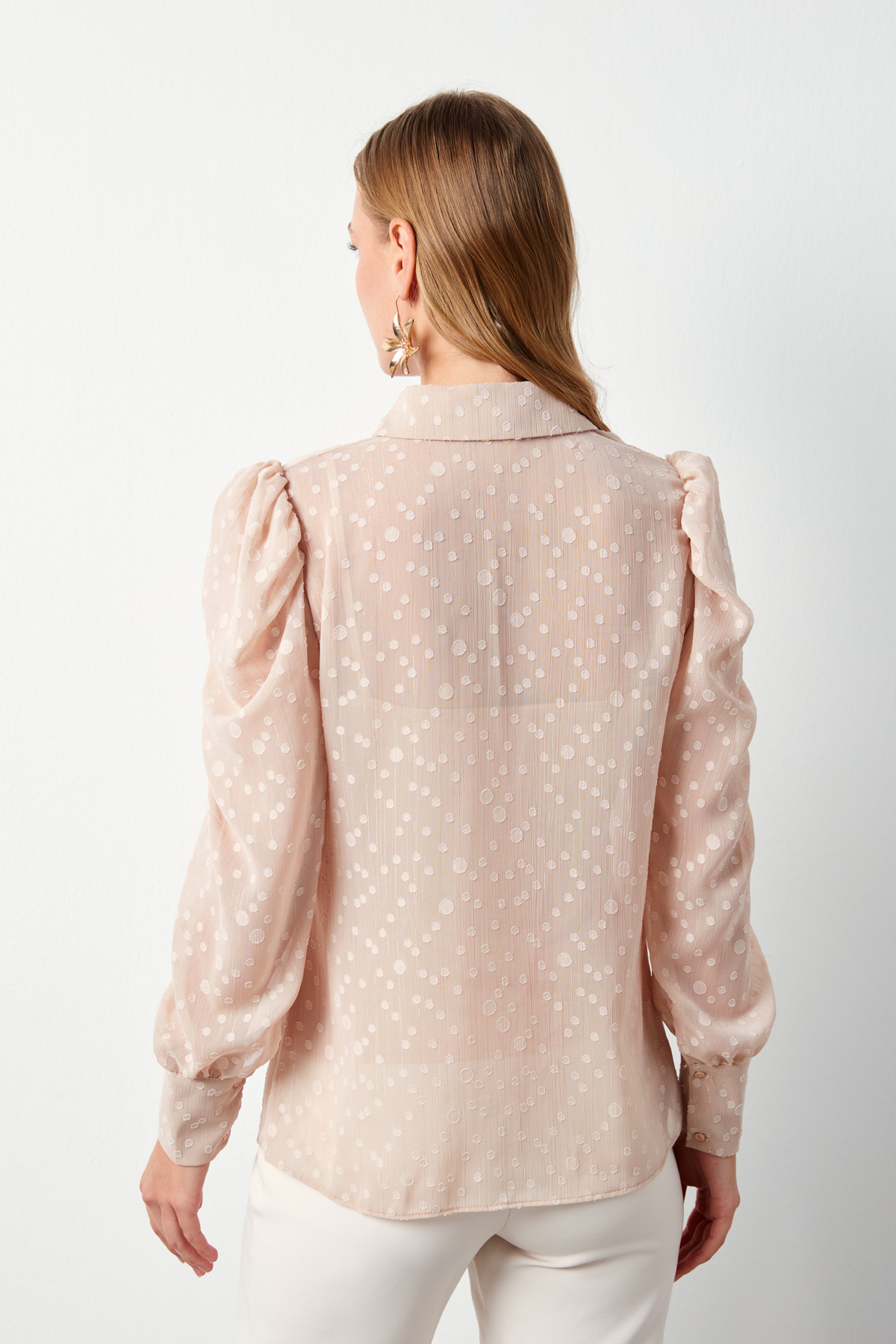 Puantiye Dokulu Gömlek - PUDRA