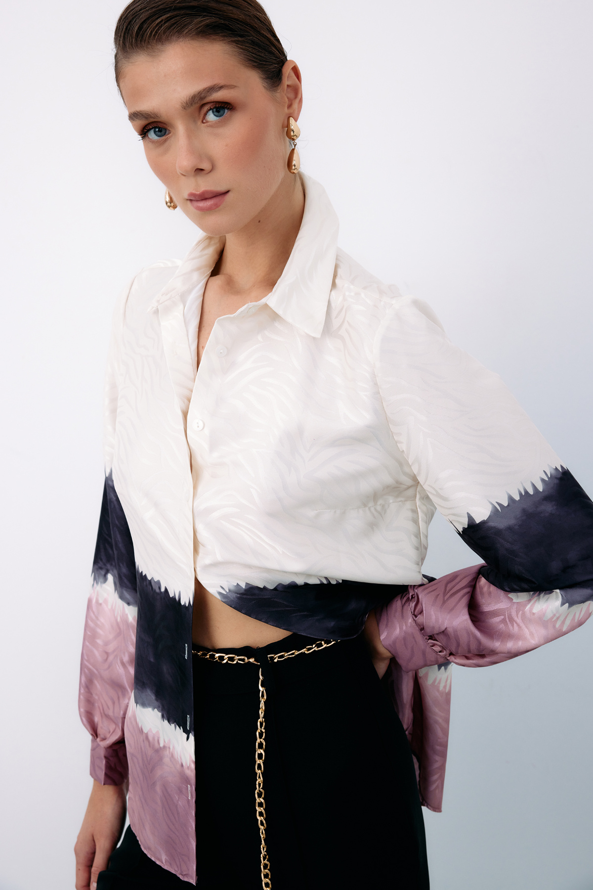 Renkli Klasik Gömlek - PUDRA