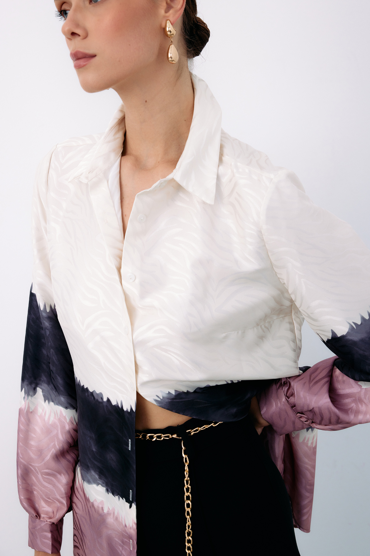 Renkli Klasik Gömlek - PUDRA