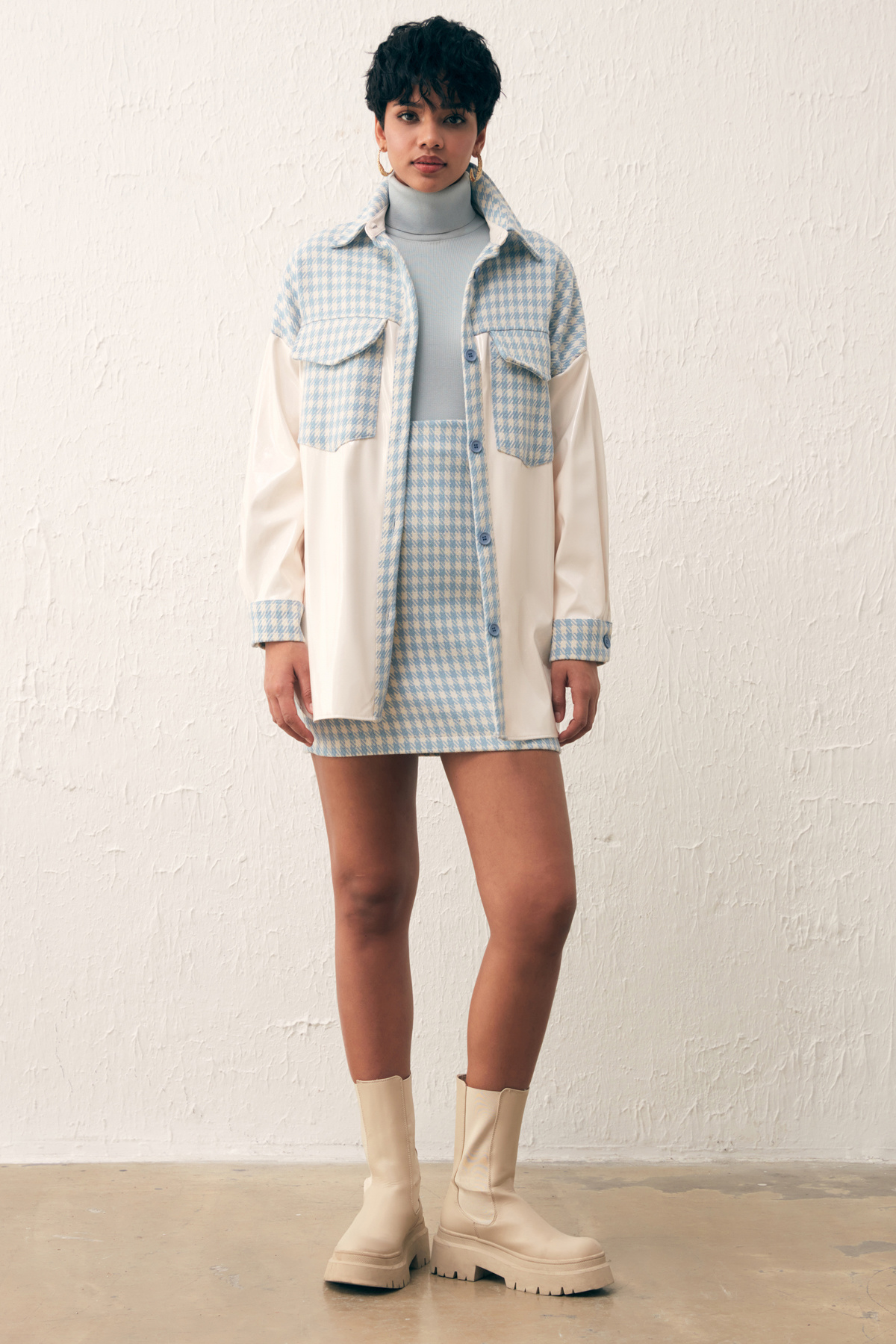 Rugan Kazayağı Gömlek - BEBE MAVİ