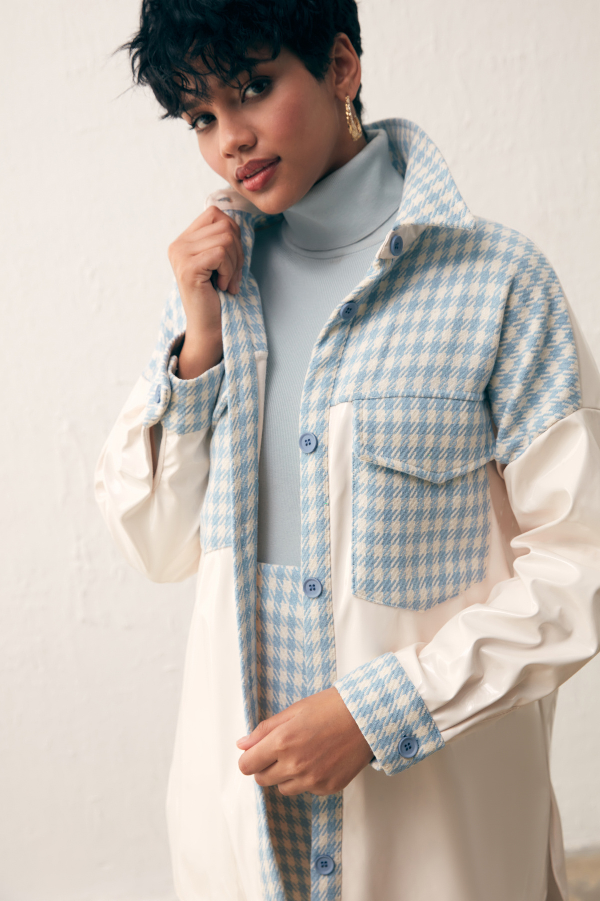 Rugan Kazayağı Gömlek - BEBE MAVİ