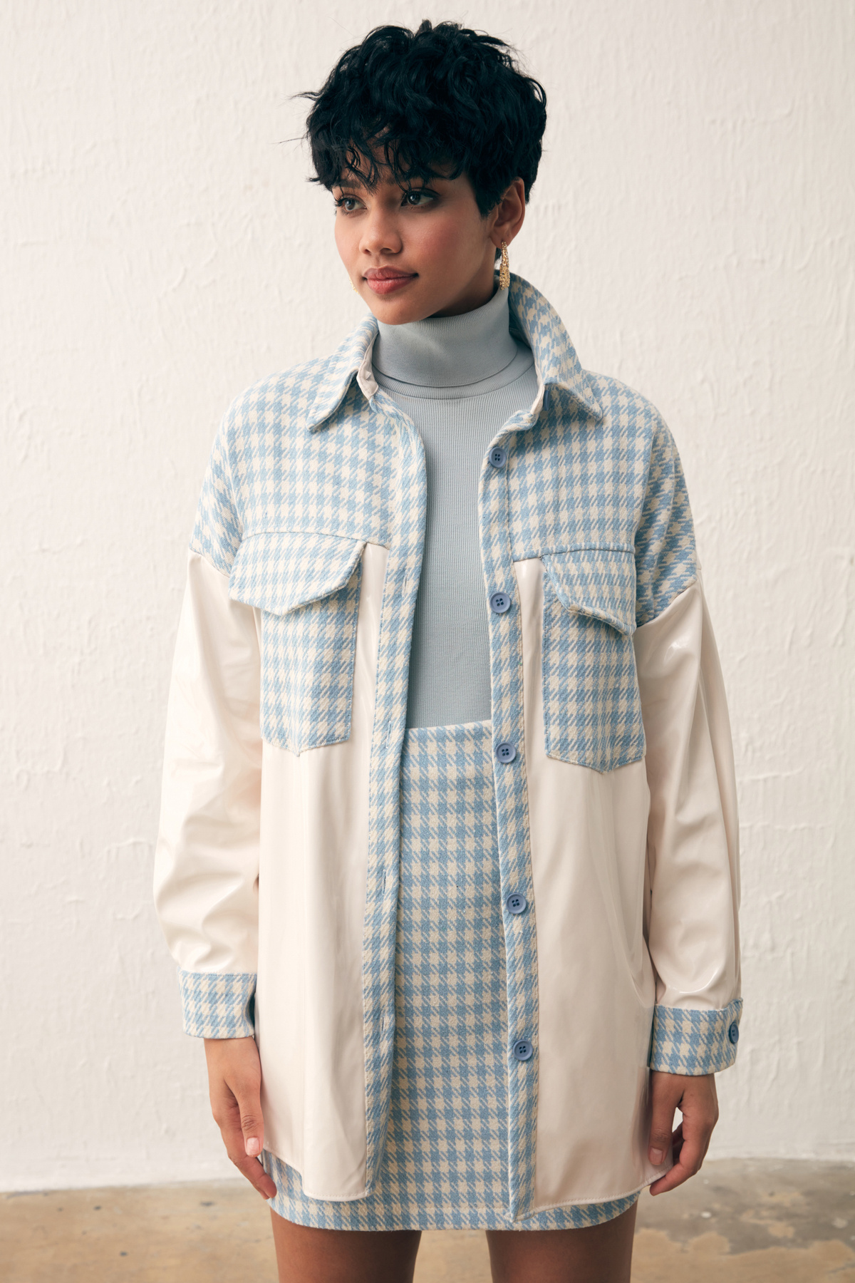 Rugan Kazayağı Gömlek - BEBE MAVİ