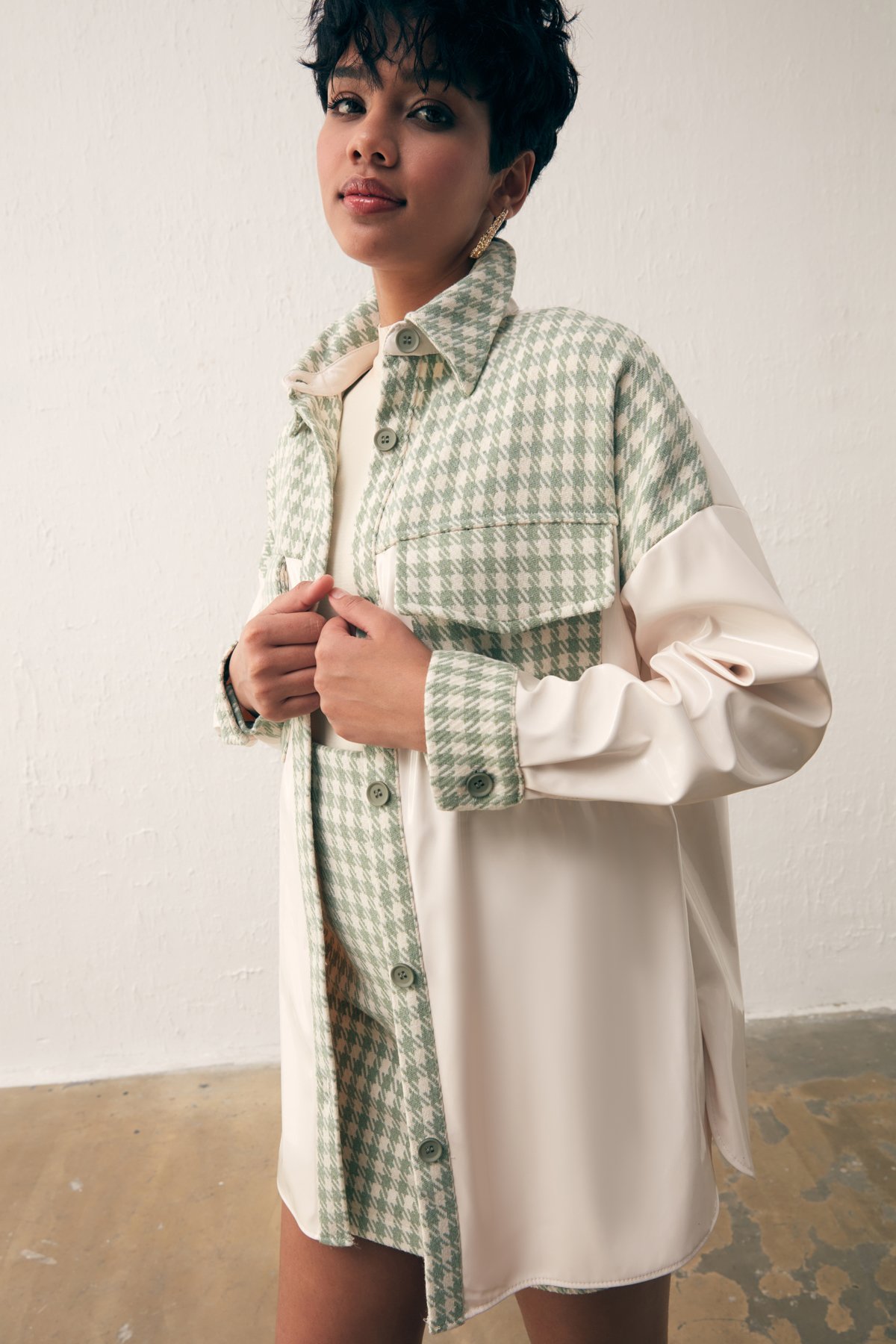 Rugan Kazayağı Gömlek - ÇAĞLA YEŞİLİ