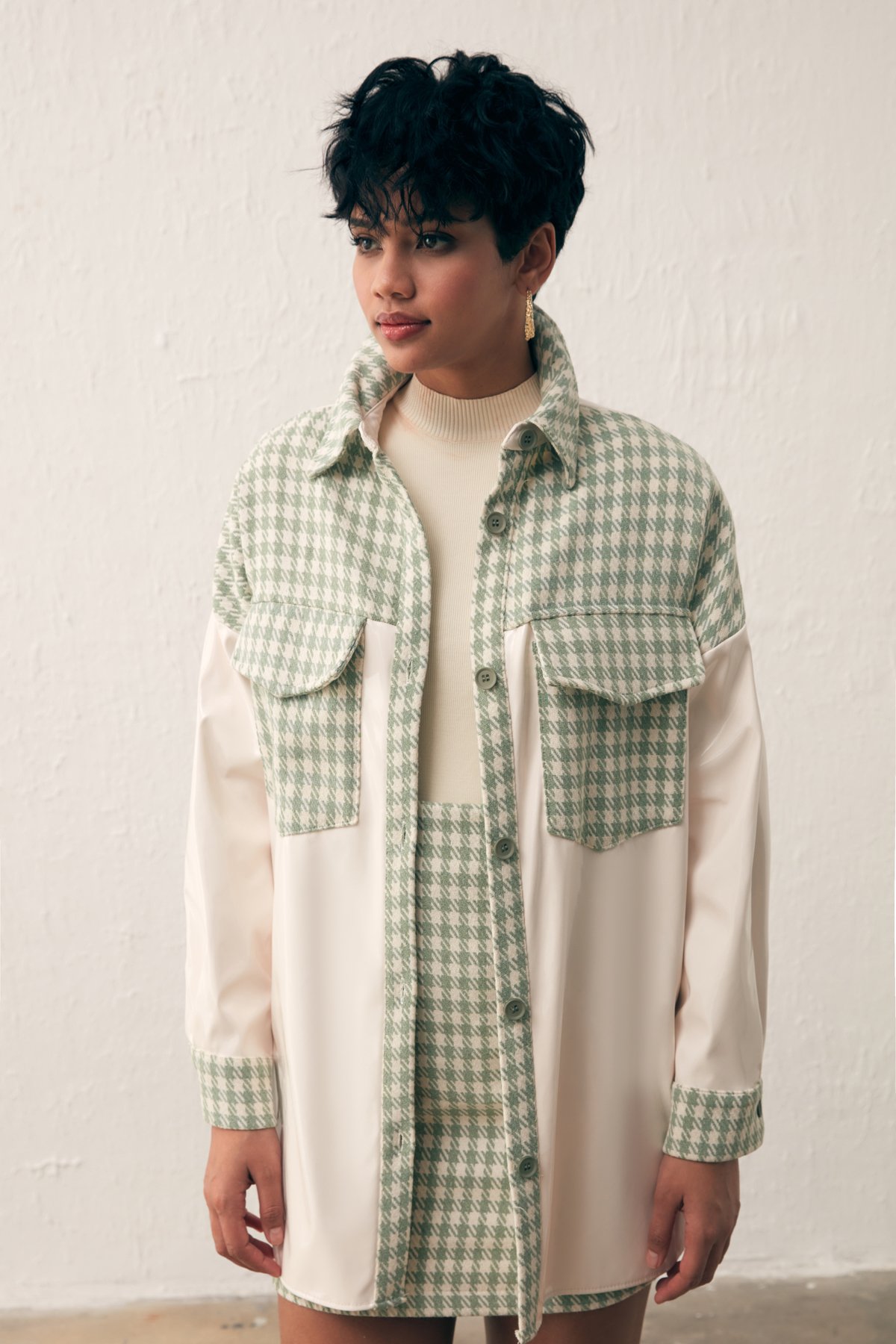 Rugan Kazayağı Gömlek - ÇAĞLA YEŞİLİ