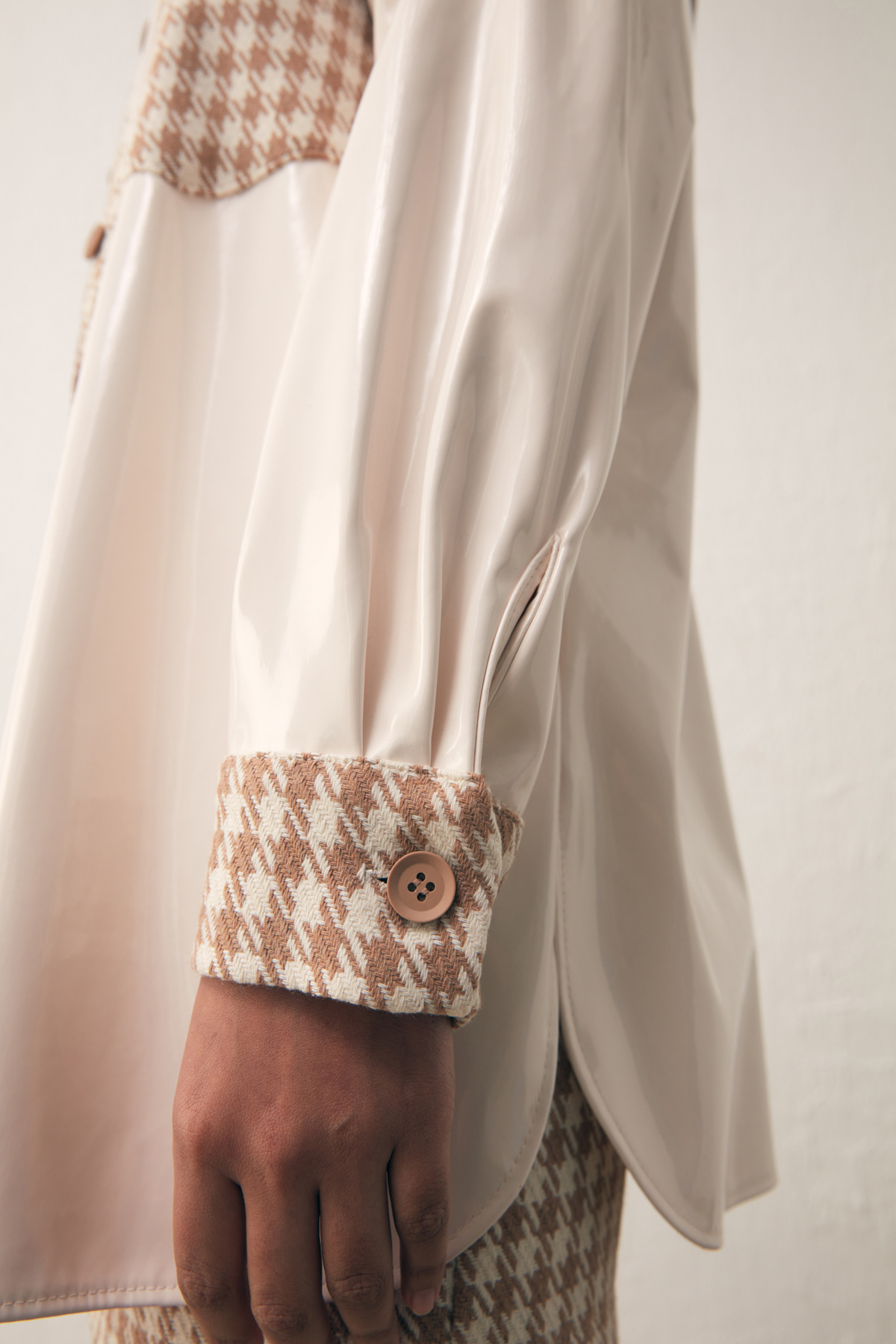 Rugan Kazayağı Gömlek - CAMEL