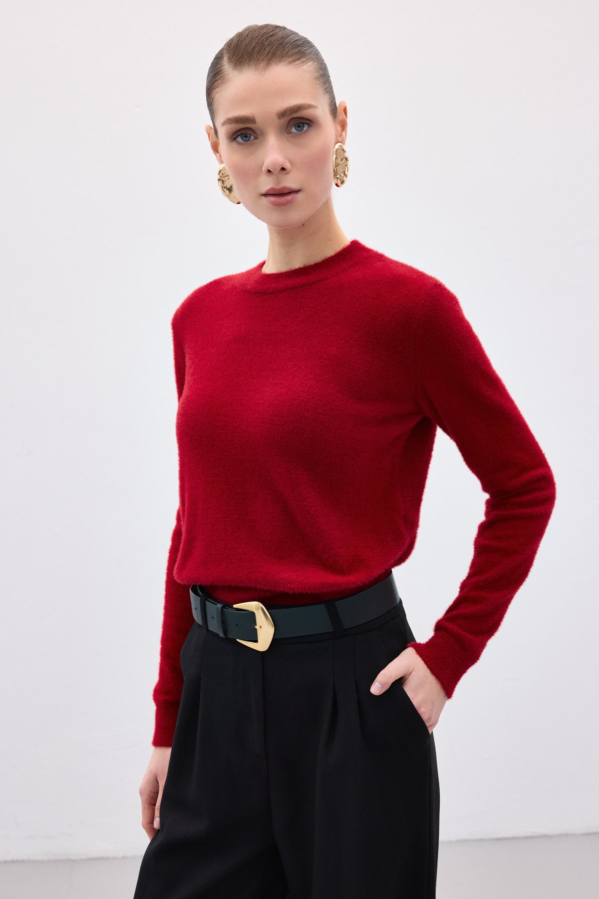 Sakallı Triko - Bordo