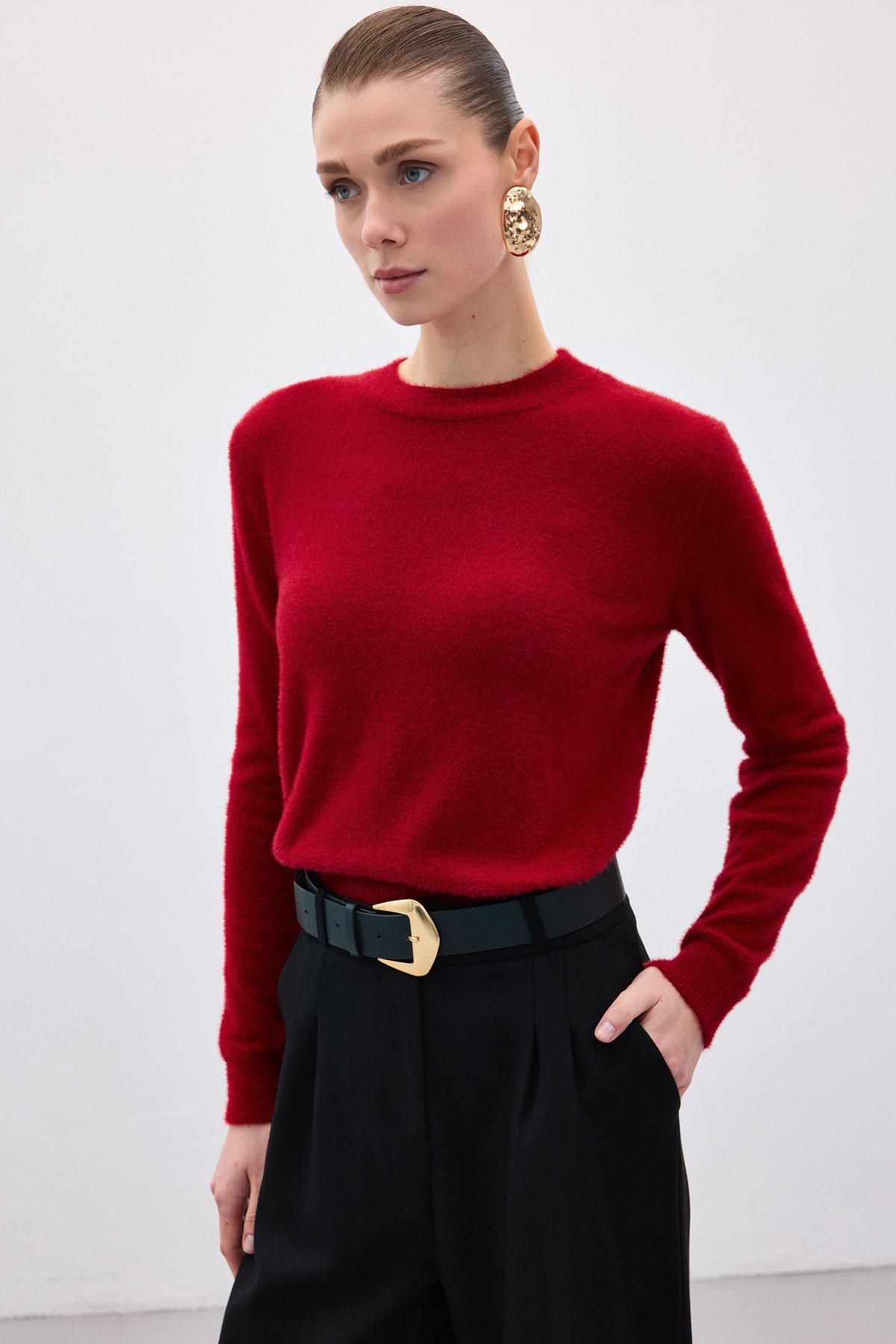 Sakallı Triko - Bordo