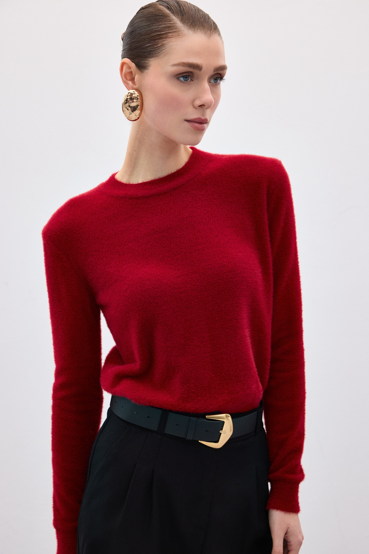 Sakallı Triko - Bordo