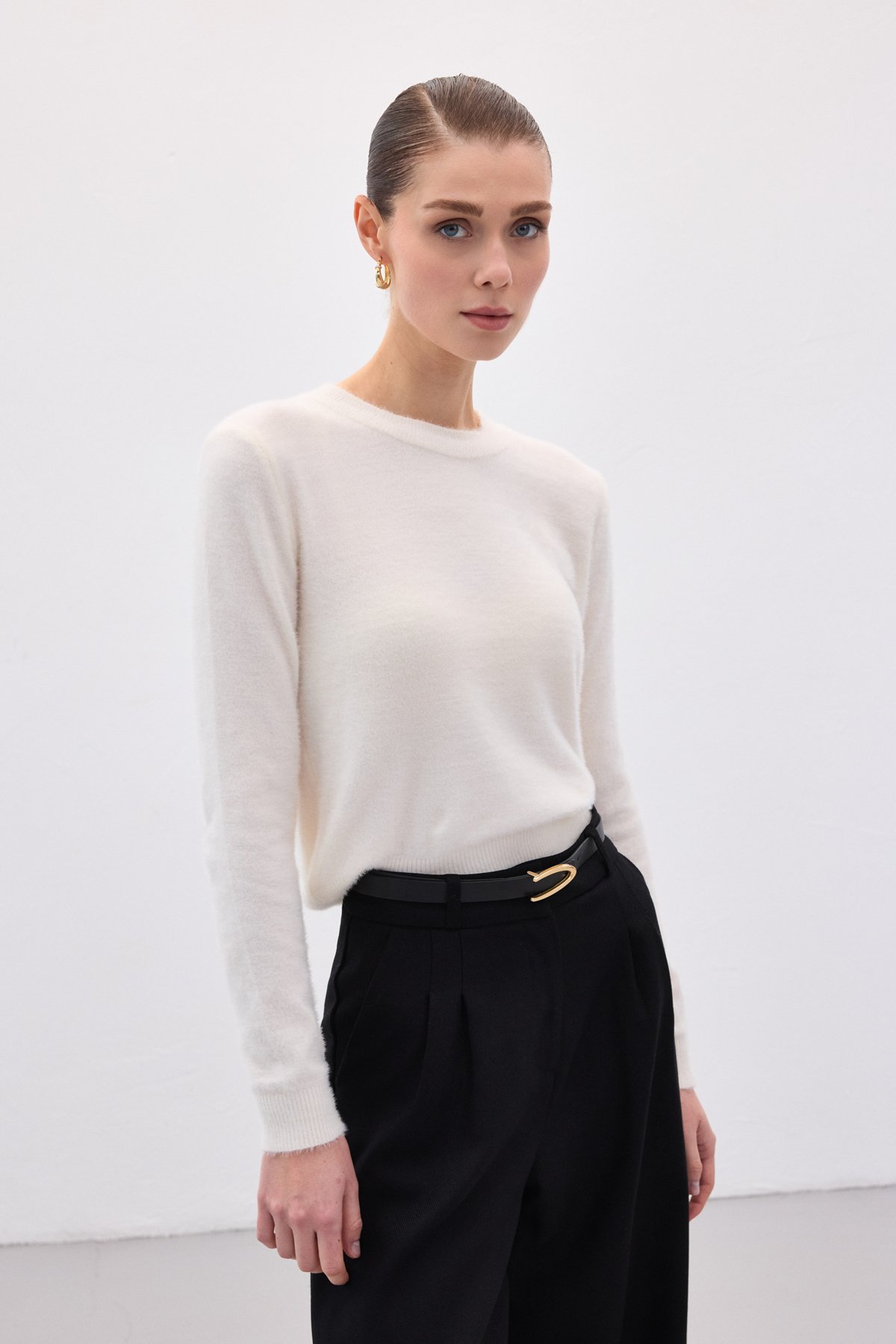 Sakallı Triko - Ekru