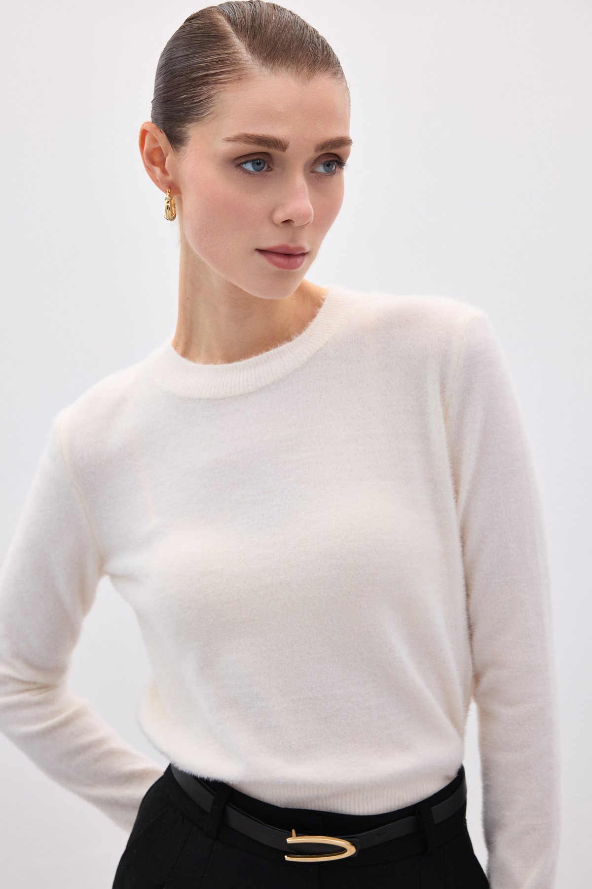 Sakallı Triko - Ekru