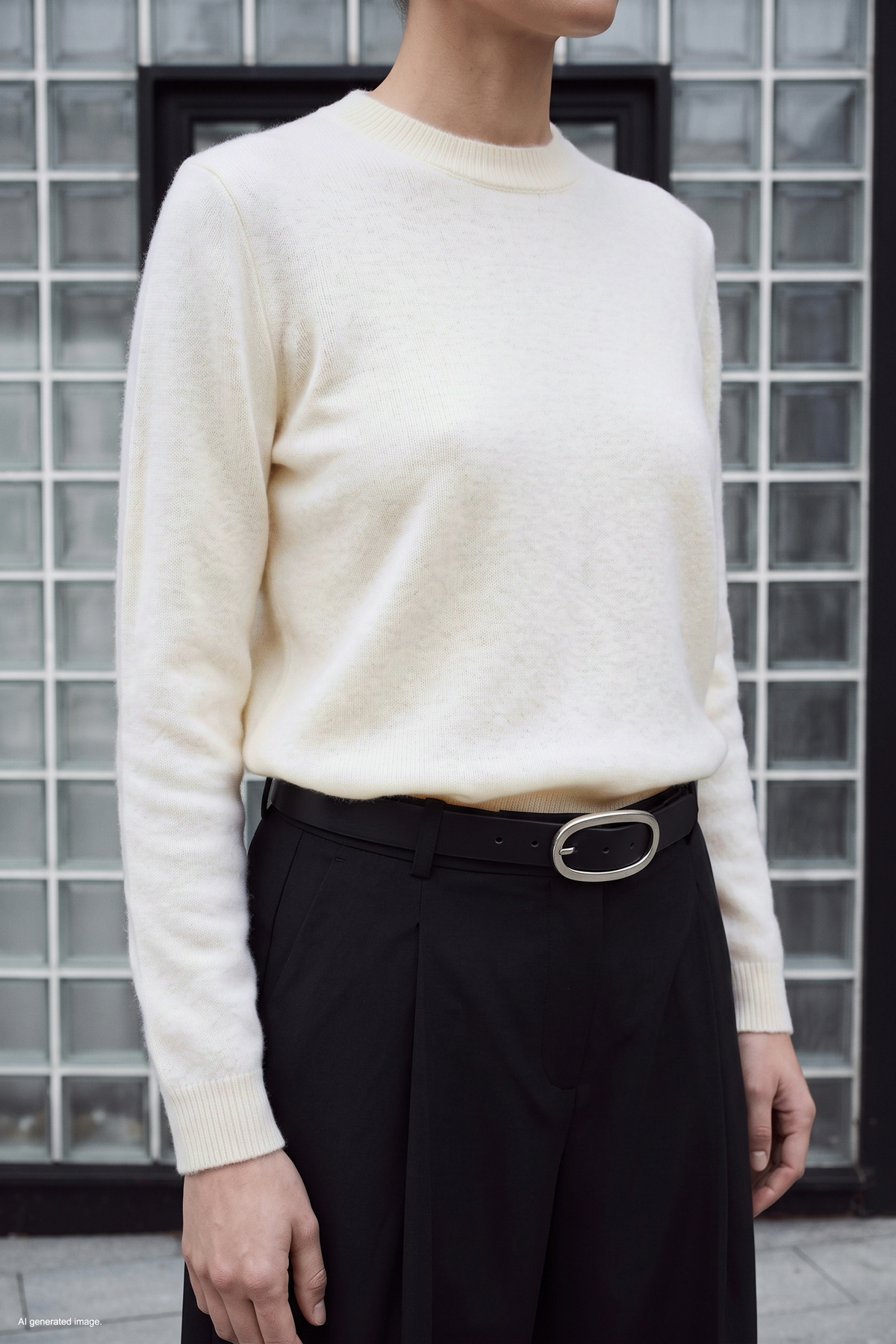 Bearded Sweater - Ecru