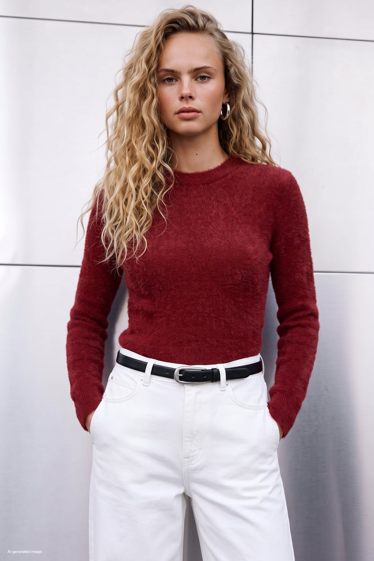 Bearded Sweater - Red