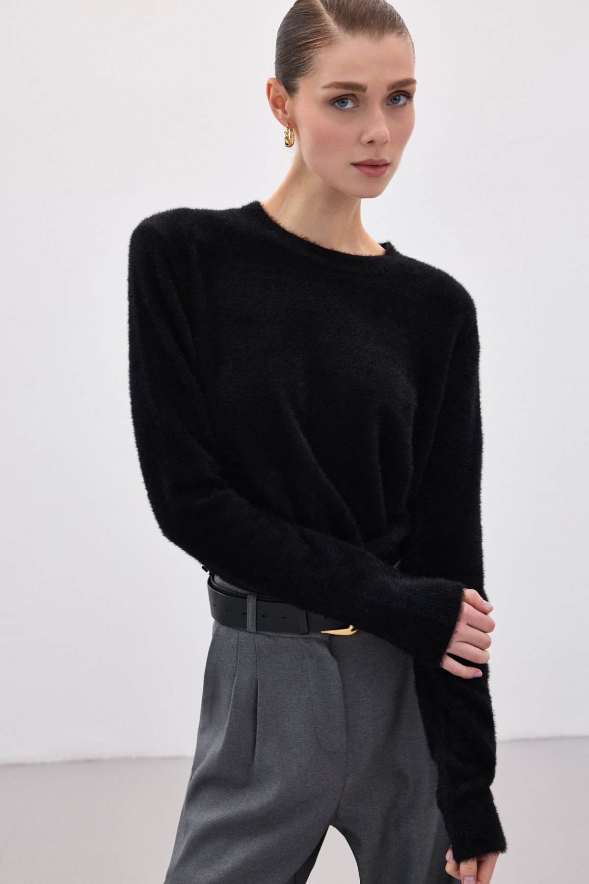 Sakallı Triko - Siyah