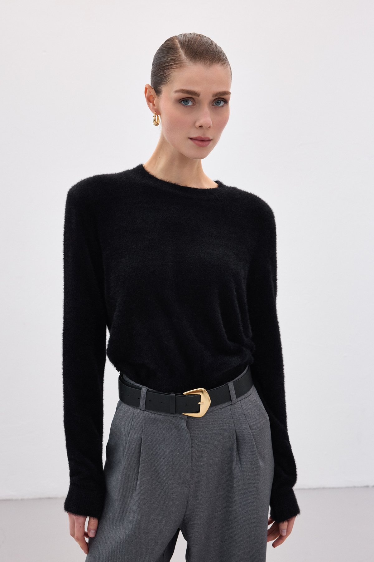 Sakallı Triko - Siyah