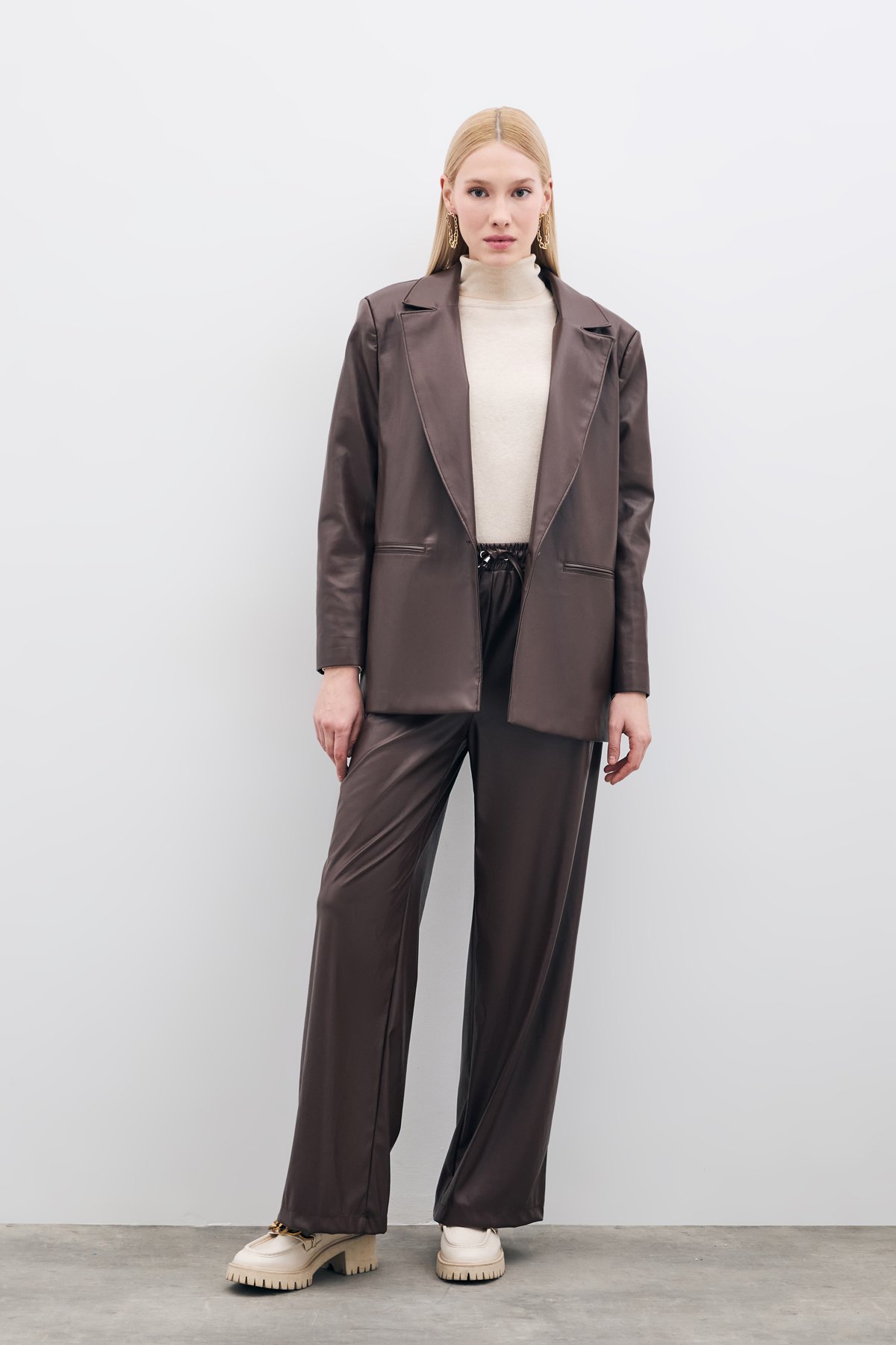 Salaş Deri Ceket - Kahve