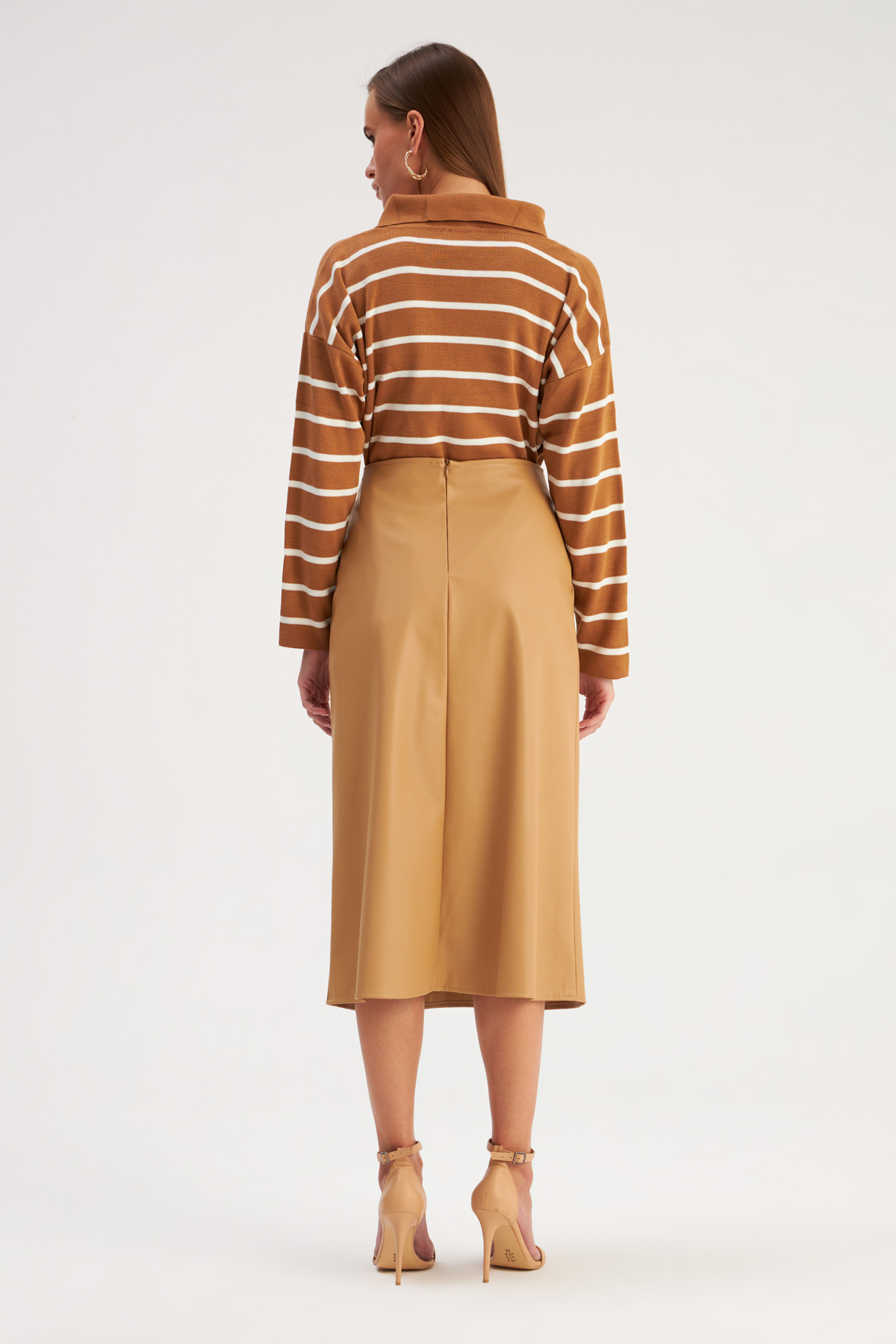 Salaş Deri Etek - BEJ