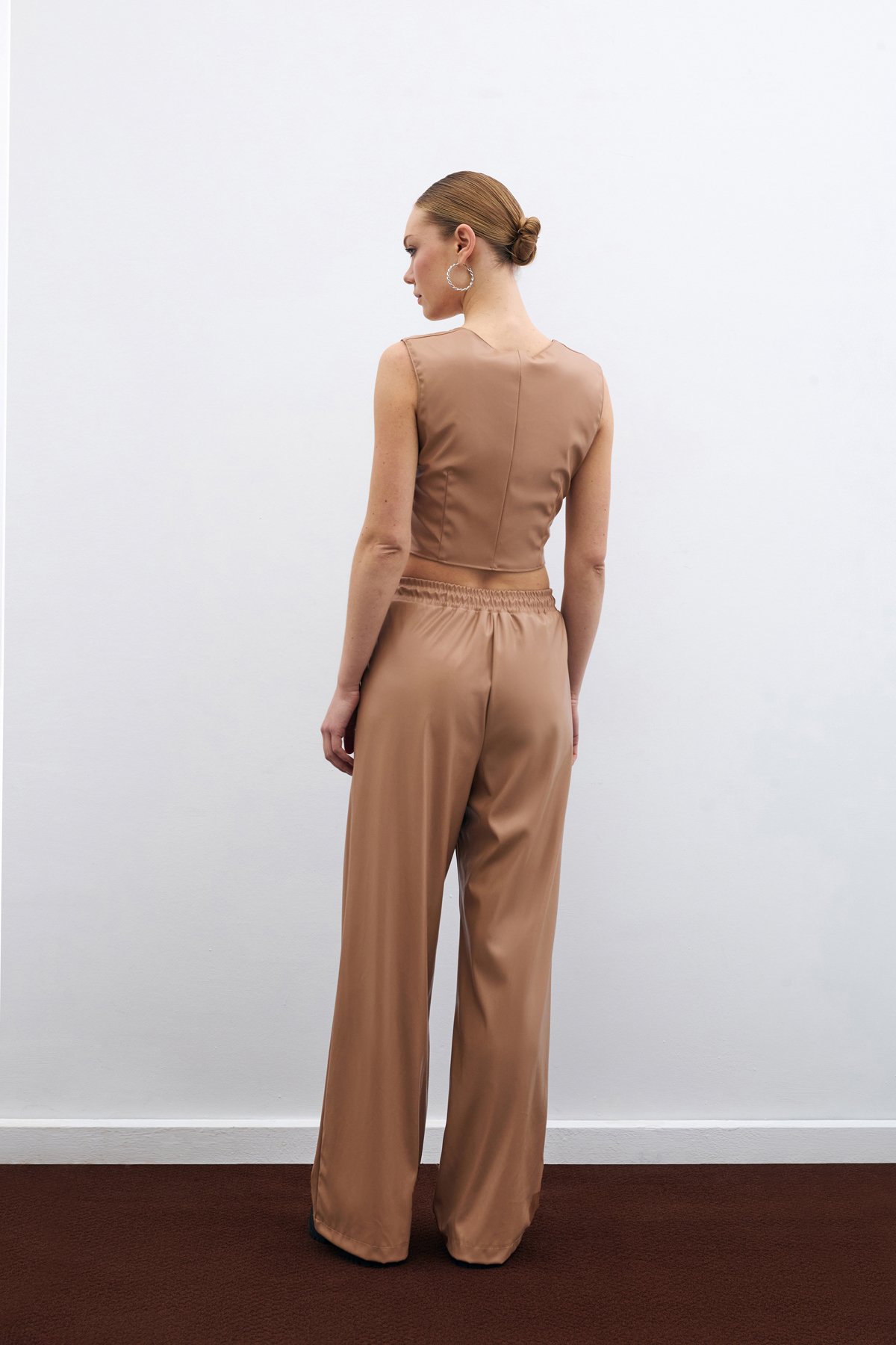 Salaş Deri Pantolon - Bej